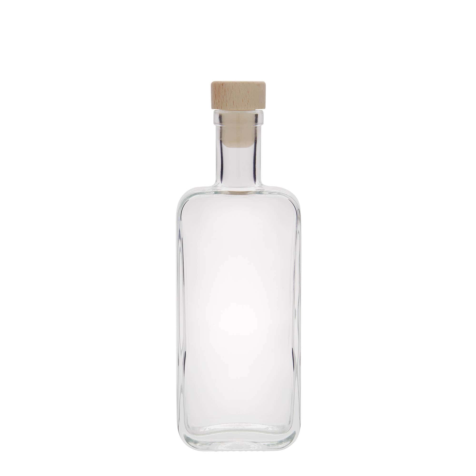 200 ml skleněná láhev 'Nice', obdélníková, hrdlo: korek