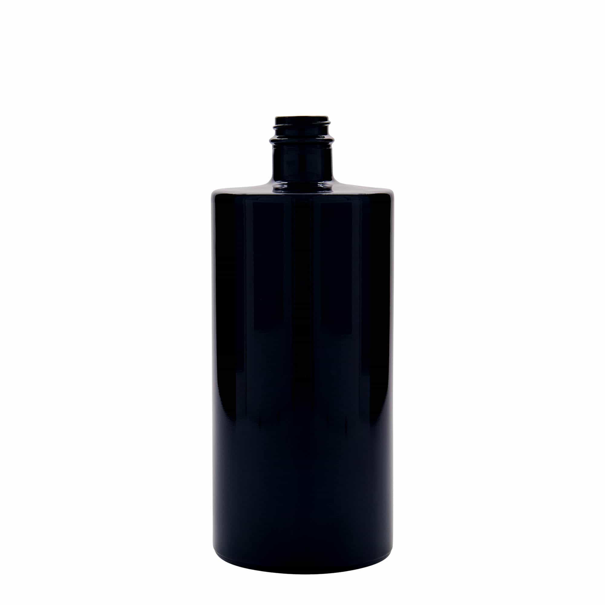 Skleněná lahev 700 ml 'Carla', černá, uzávěr: GPI 28