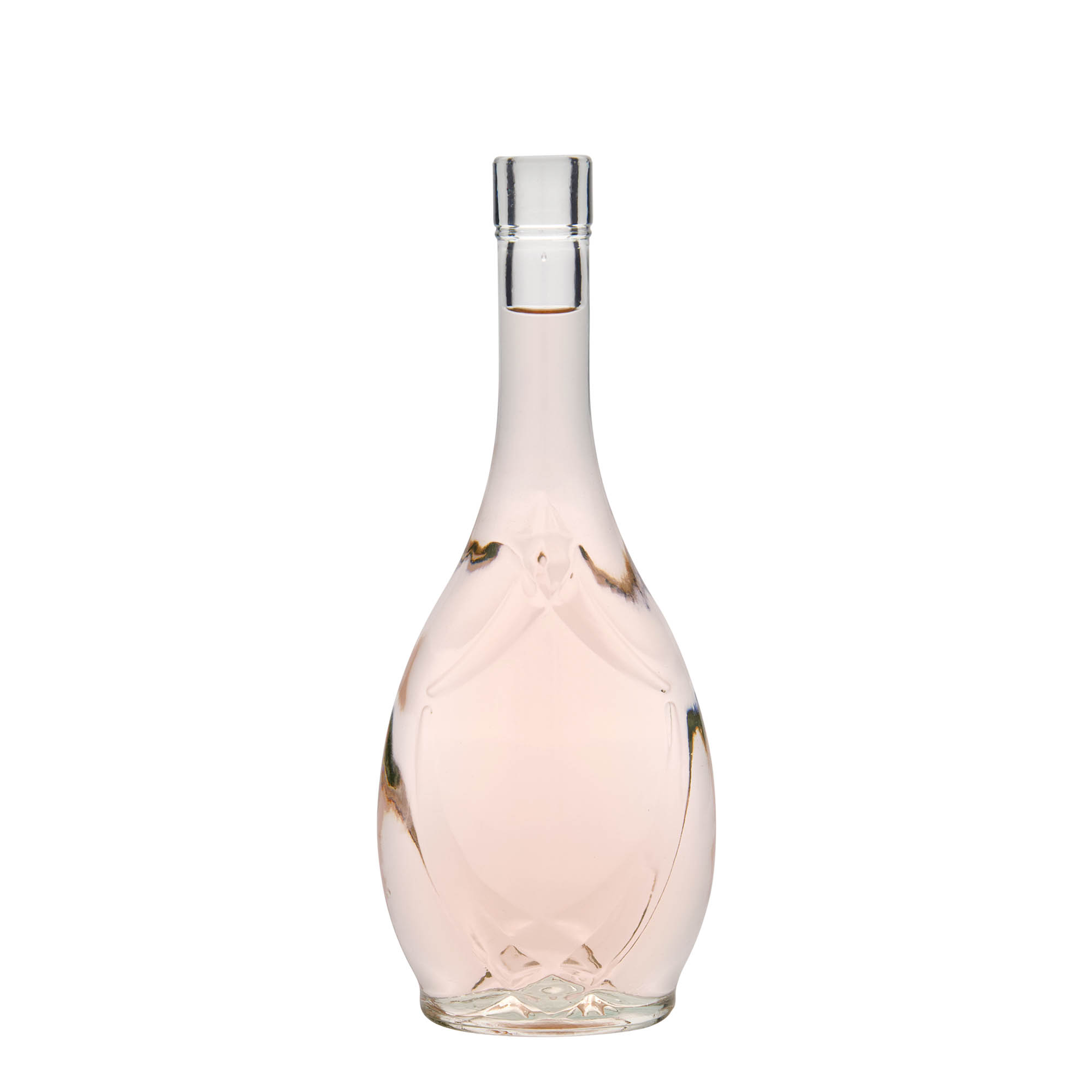 500 ml skleněná láhev 'Saragossa', oválná, hrdlo: korek