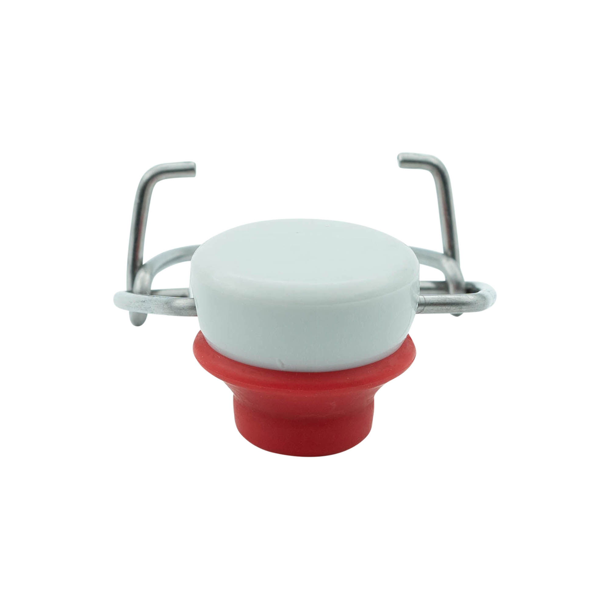 Zapínání na sponu speciální velikosti, plast, červeno-bílé Zapínání na sponu speciální velikosti, plast, červeno-bílé