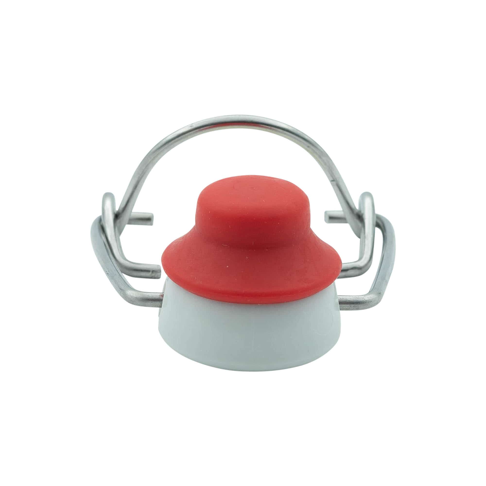 Zapínání na sponu speciální velikosti, plast, červeno-bílé Zapínání na sponu speciální velikosti, plast, červeno-bílé