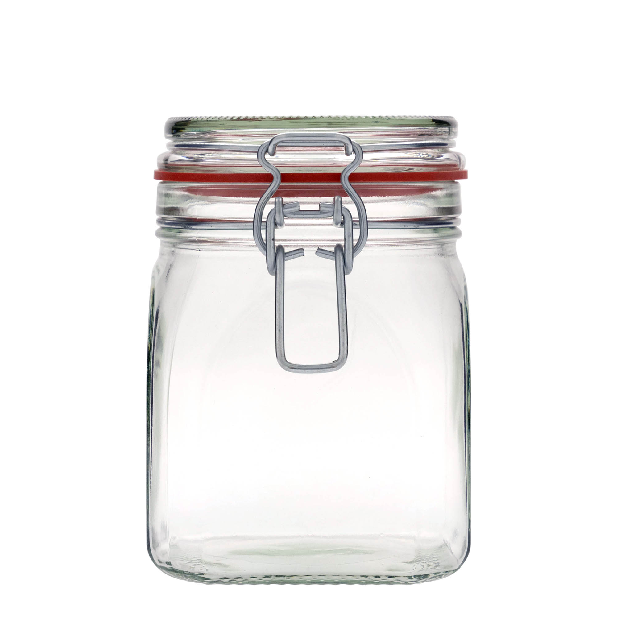 900 ml drátěná zavařovací sklenice, čtvercová, hrdlo: uzávěr s drátěným pákovým mechanismem 900 ml drátěná zavařovací sklenice, čtvercová, hrdlo: uzávěr s drátěným pákovým mechanismem