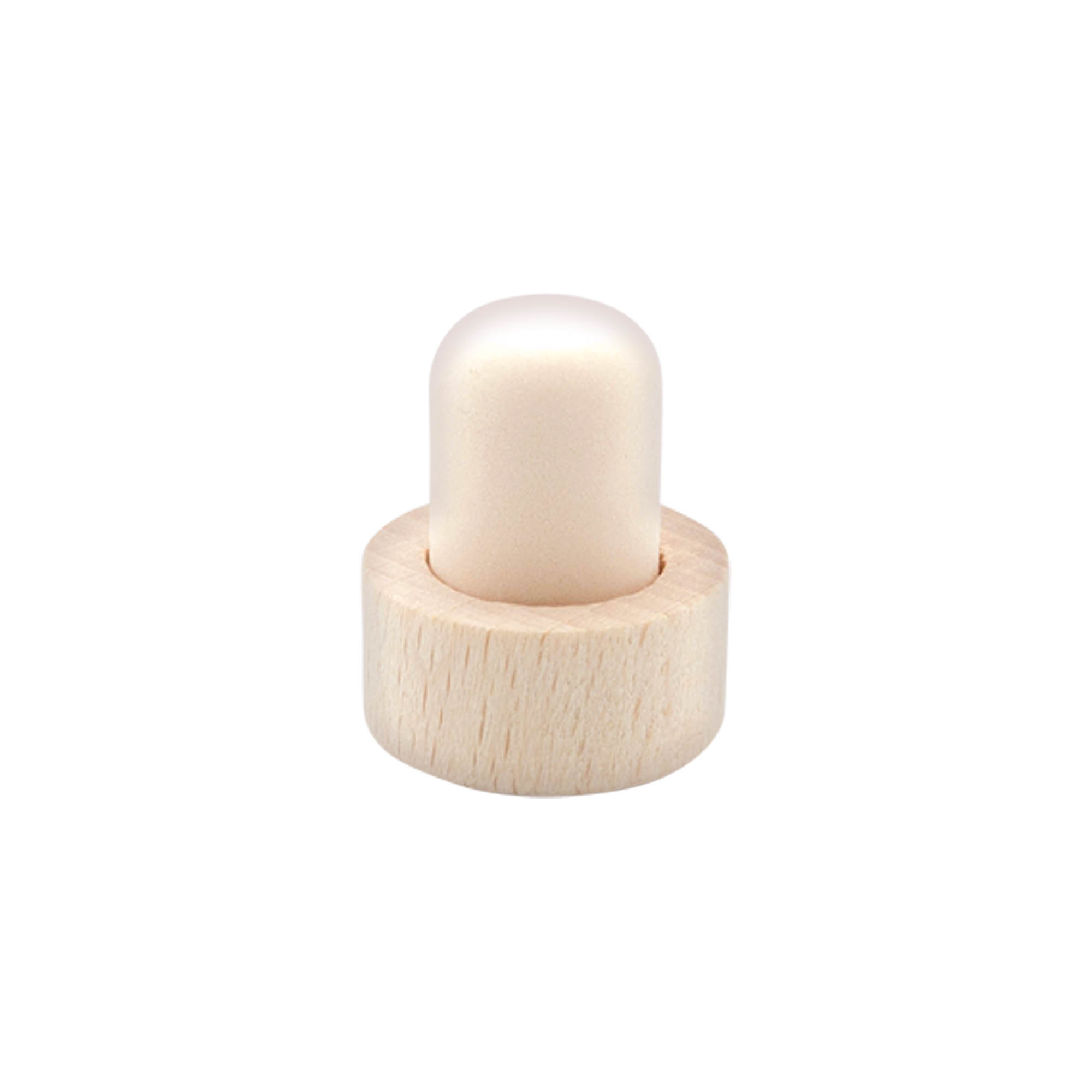Rukojeť korek 18 mm, dřevo/umělá hmota, pro hrdlo: korek Rukojeť korek 18 mm, dřevo/umělá hmota, pro hrdlo: korek