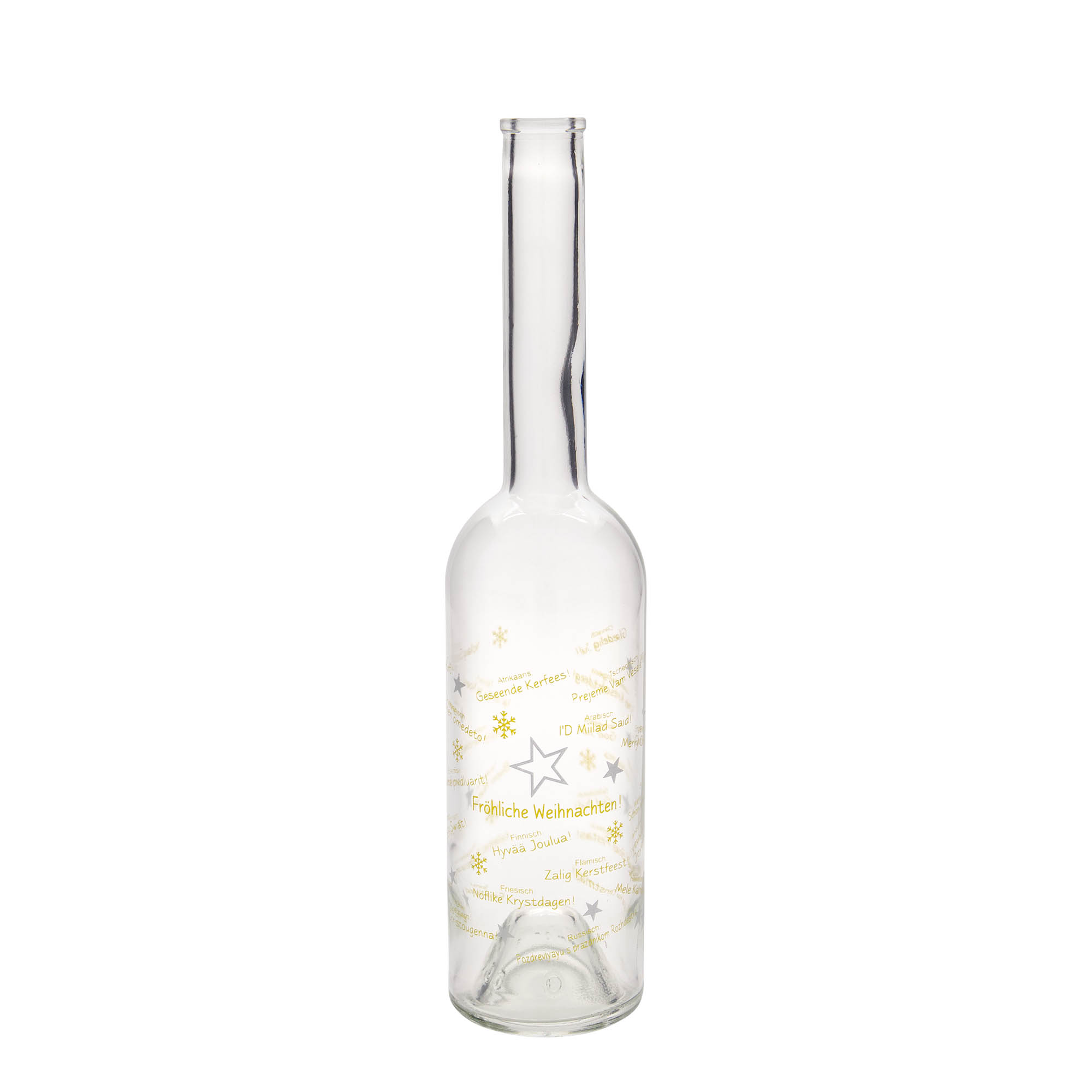 500 ml skleněná láhev 'Opera', motiv: Vánoce ve světě, hrdlo: korek 500 ml skleněná láhev 'Opera', motiv: Vánoce ve světě, hrdlo: korek