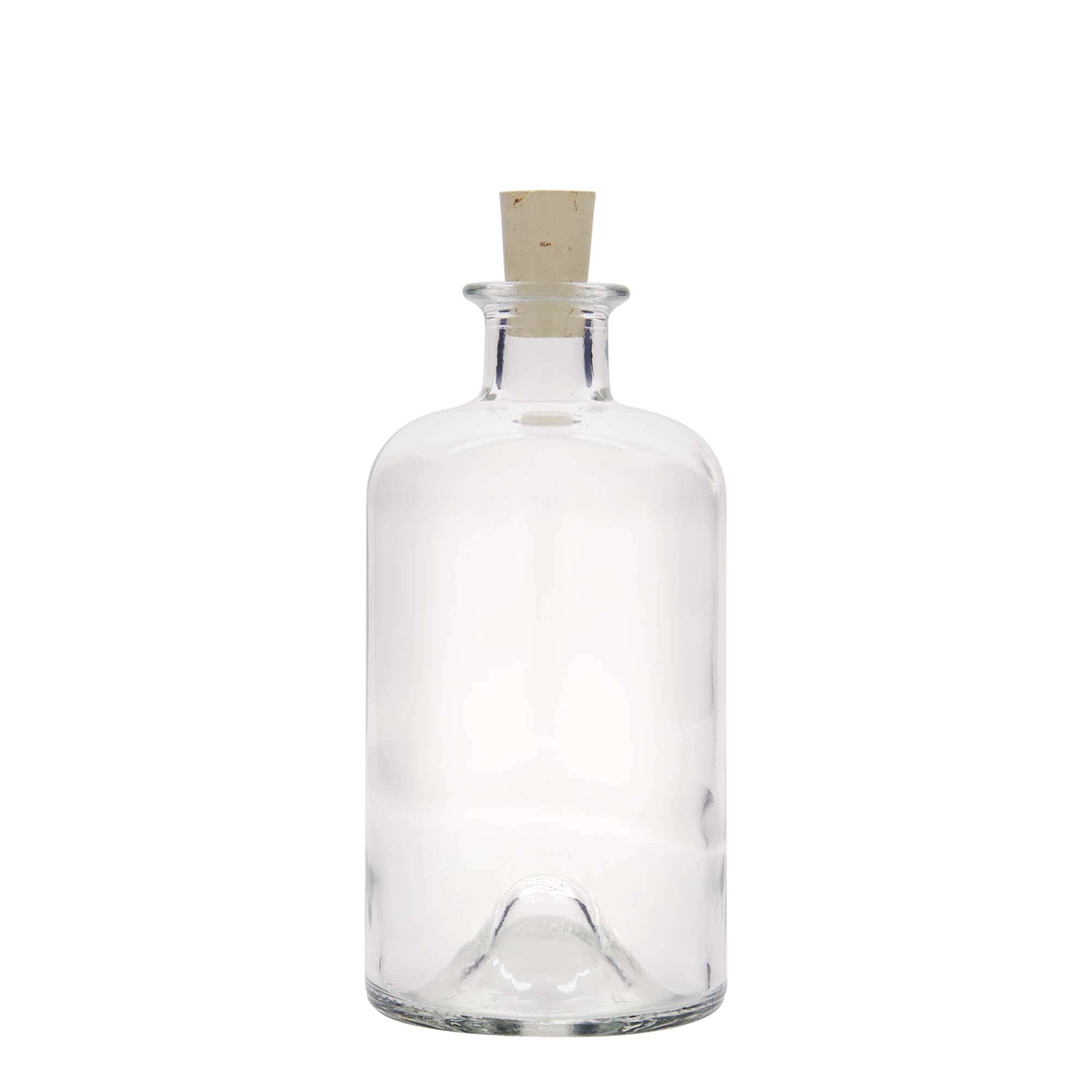 Skleněná lahev 500 ml lékárenská 'Doktor', uzávěr: korek
