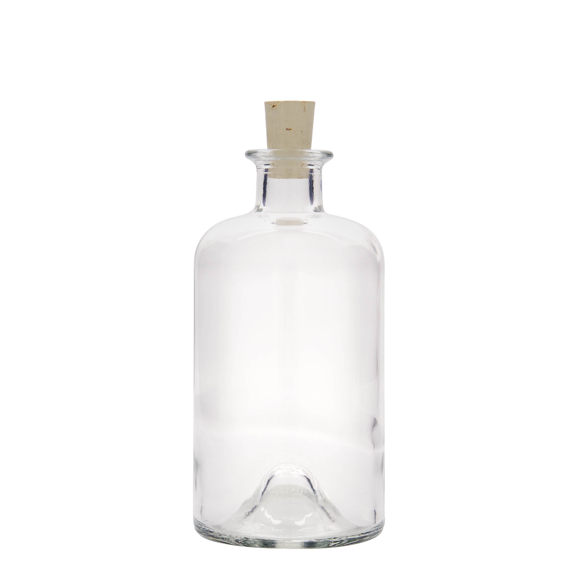 500 ml skleněná láhev lékárníka 'Doktor', hrdlo: korek
