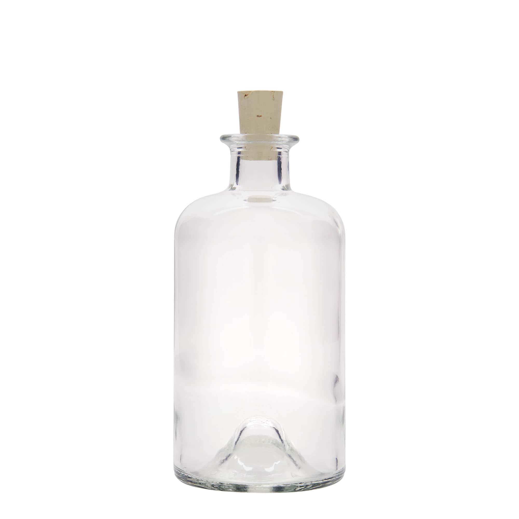 500 ml skleněná láhev lékárníka 'Doktor', hrdlo: korek
