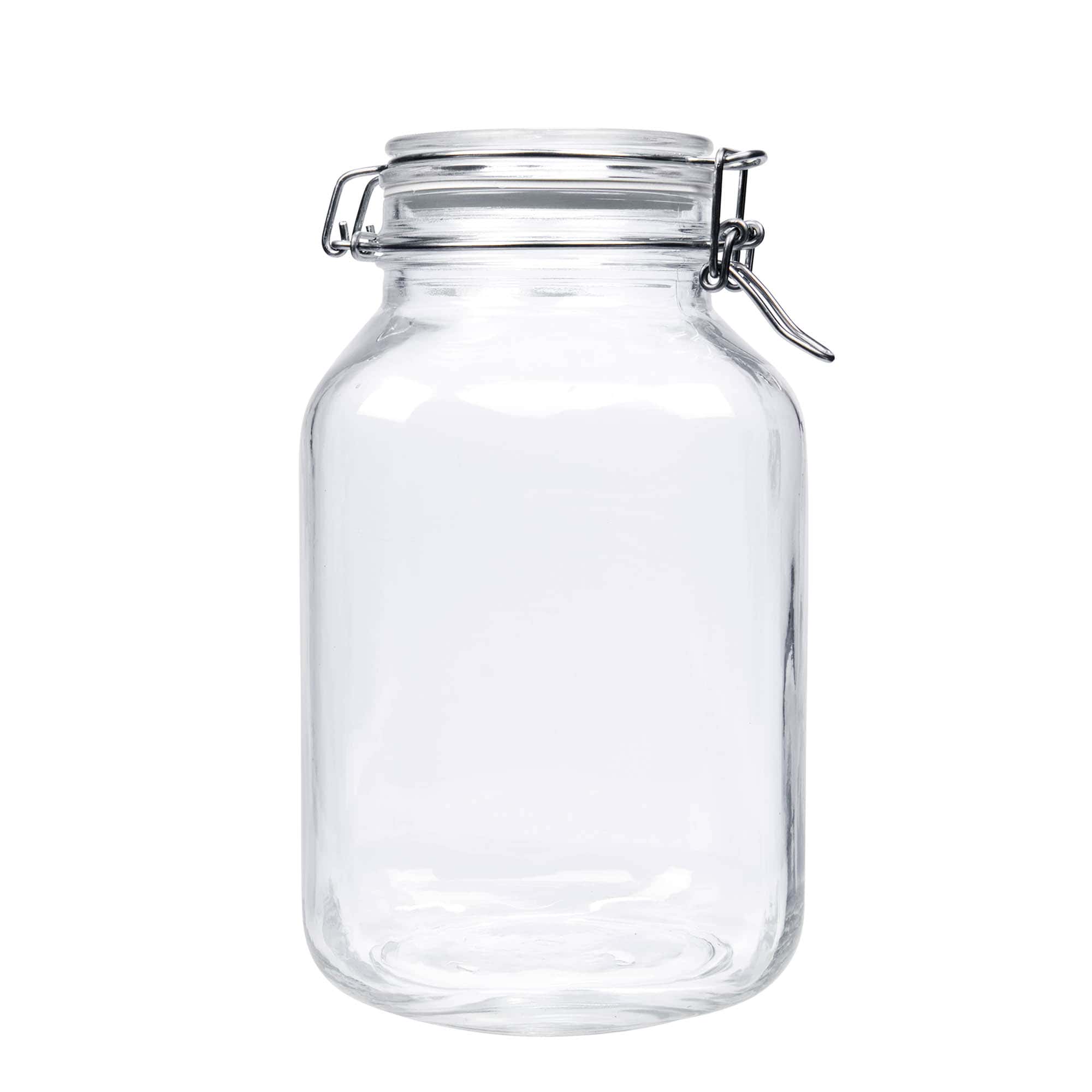 Sklenice s drátěným uzávěrem 3000 ml 'Fido', čtvercová, uzávěr: drátěný uzávěr Sklenice s drátěným uzávěrem 3000 ml 'Fido', čtvercová, uzávěr: drátěný uzávěr