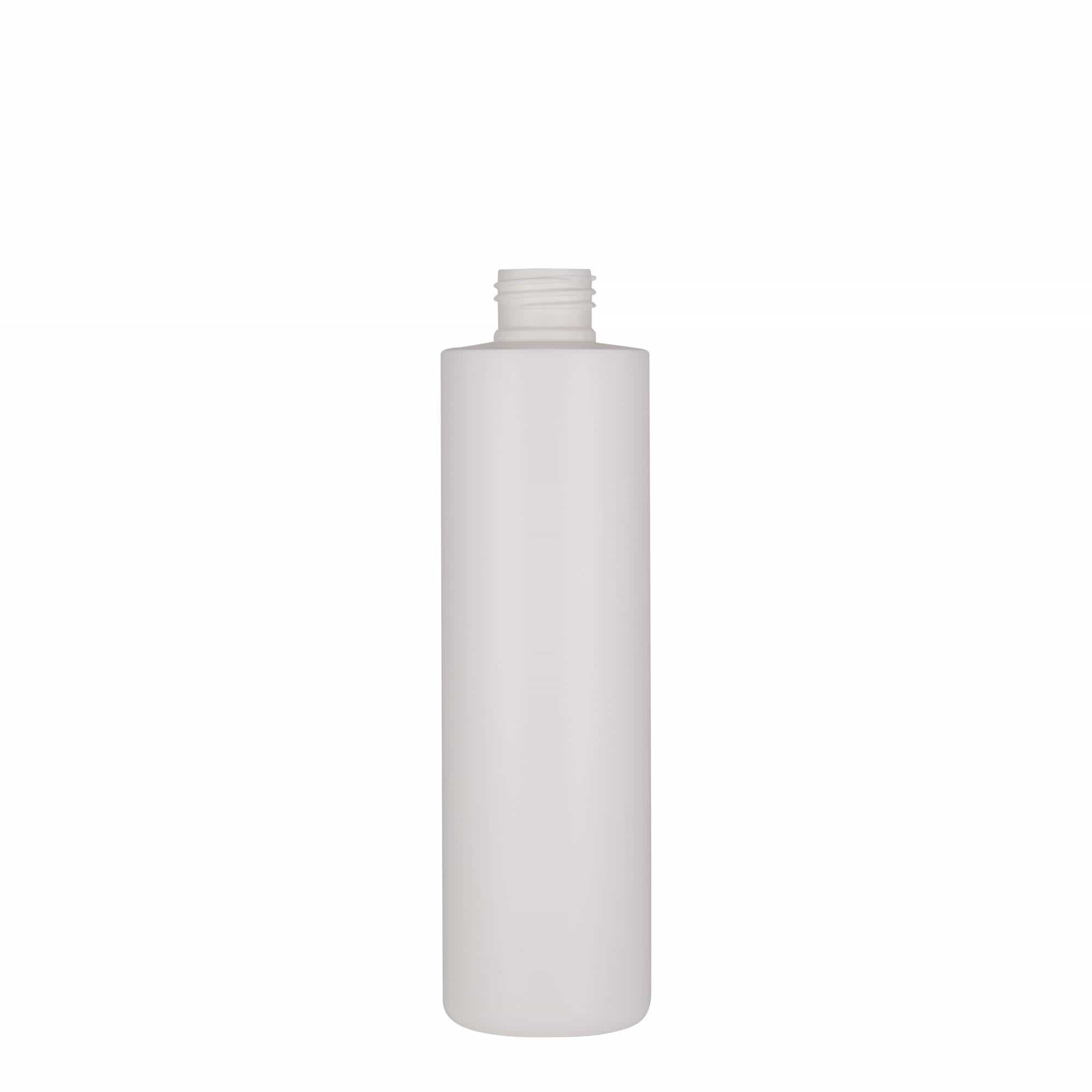 250 ml plastová láhev „Pipe“, HDPE, bílá, hrdlo: 24/410