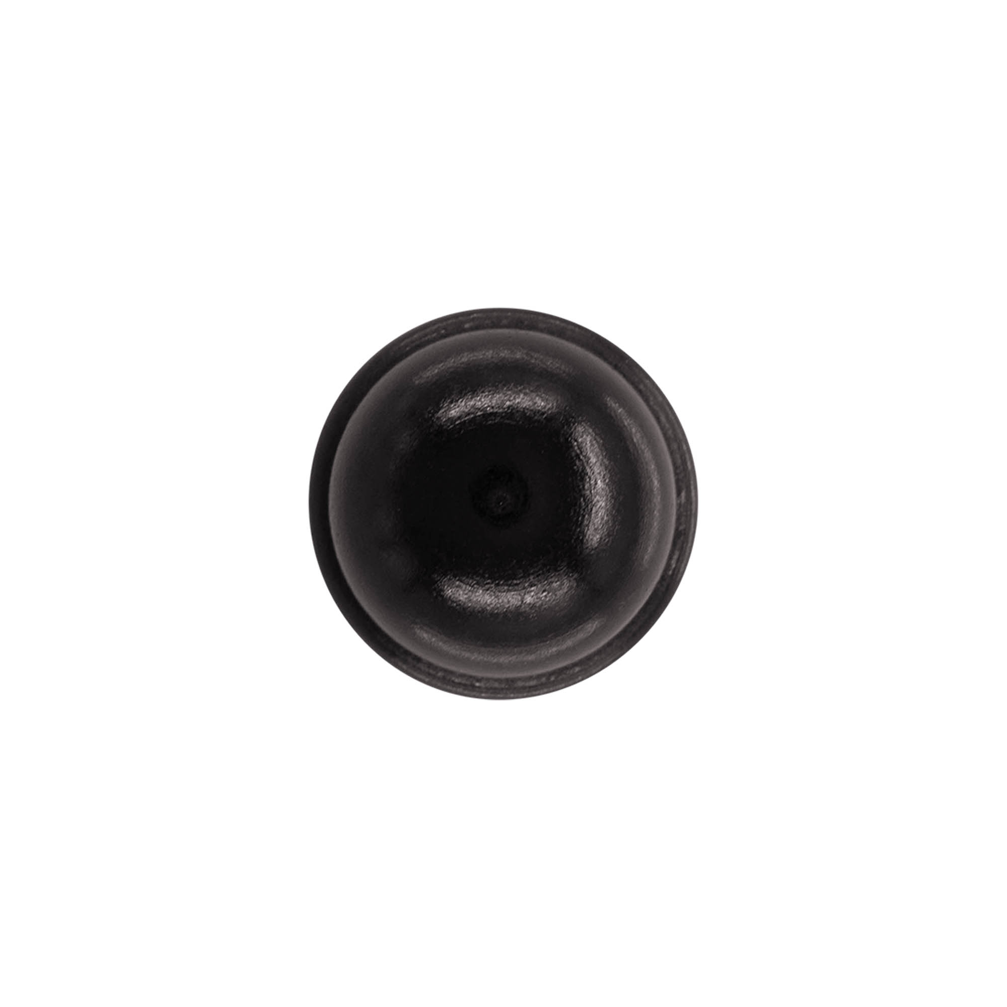 Rukojeťový korek 19 mm „Meloun“, dřevo/PE, černý, pro hrdlo: korek
