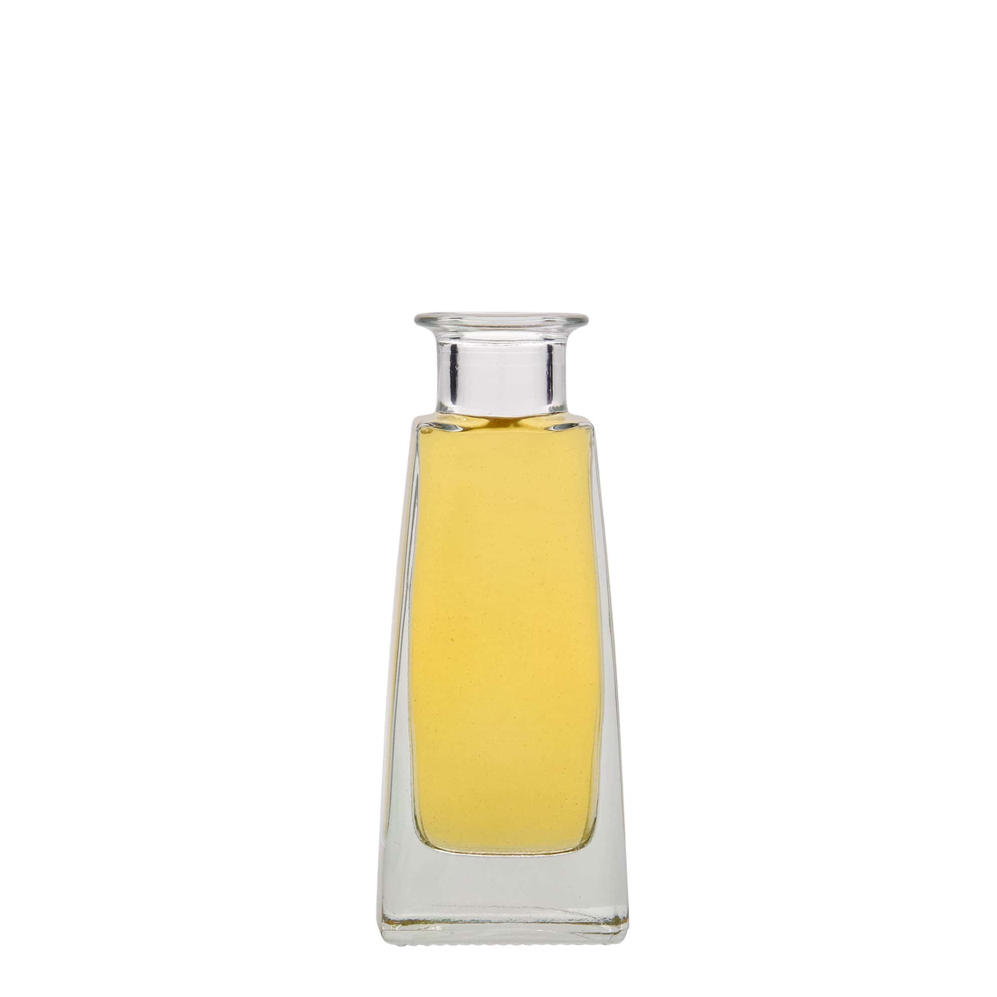 100 ml skleněná lahvička 'Timmy', obdélníková, hrdlo: korek