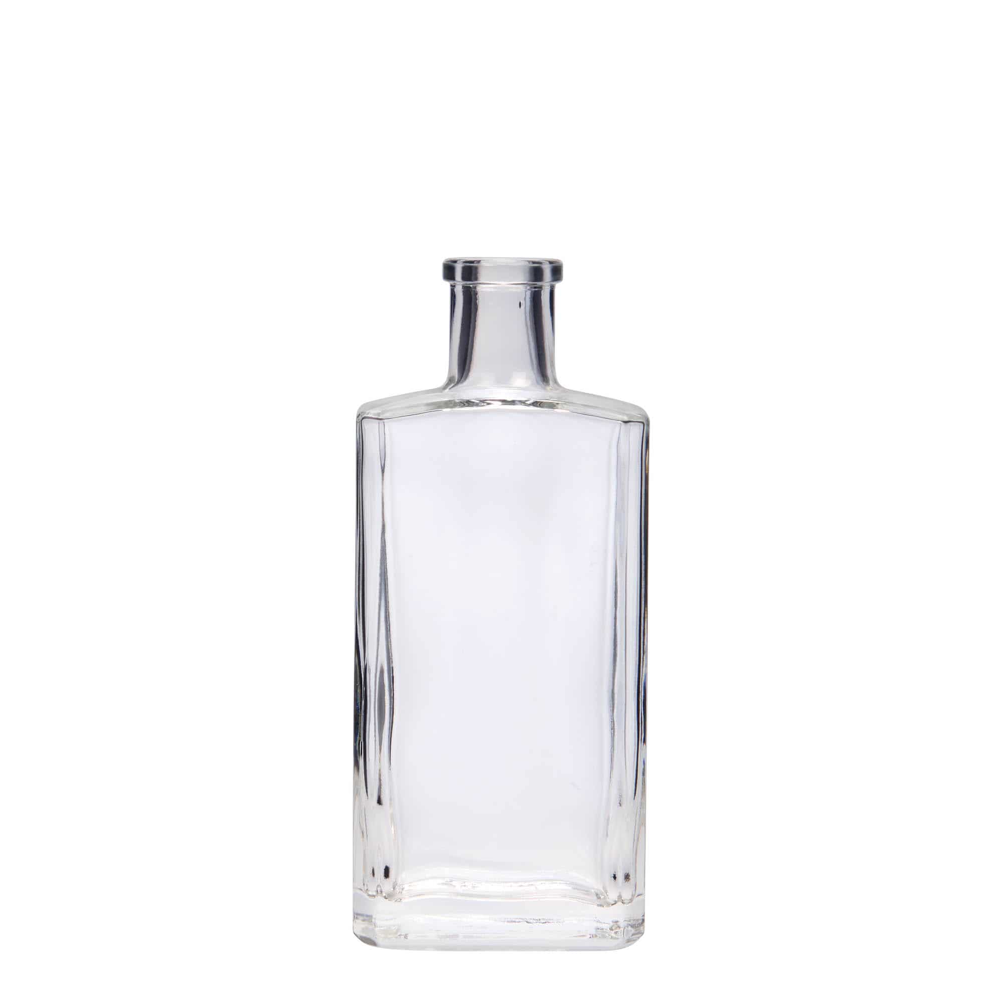 Skleněná lahev 200 ml 'Shiny', hranatá, uzávěr: korek Skleněná lahev 200 ml 'Shiny', hranatá, uzávěr: korek