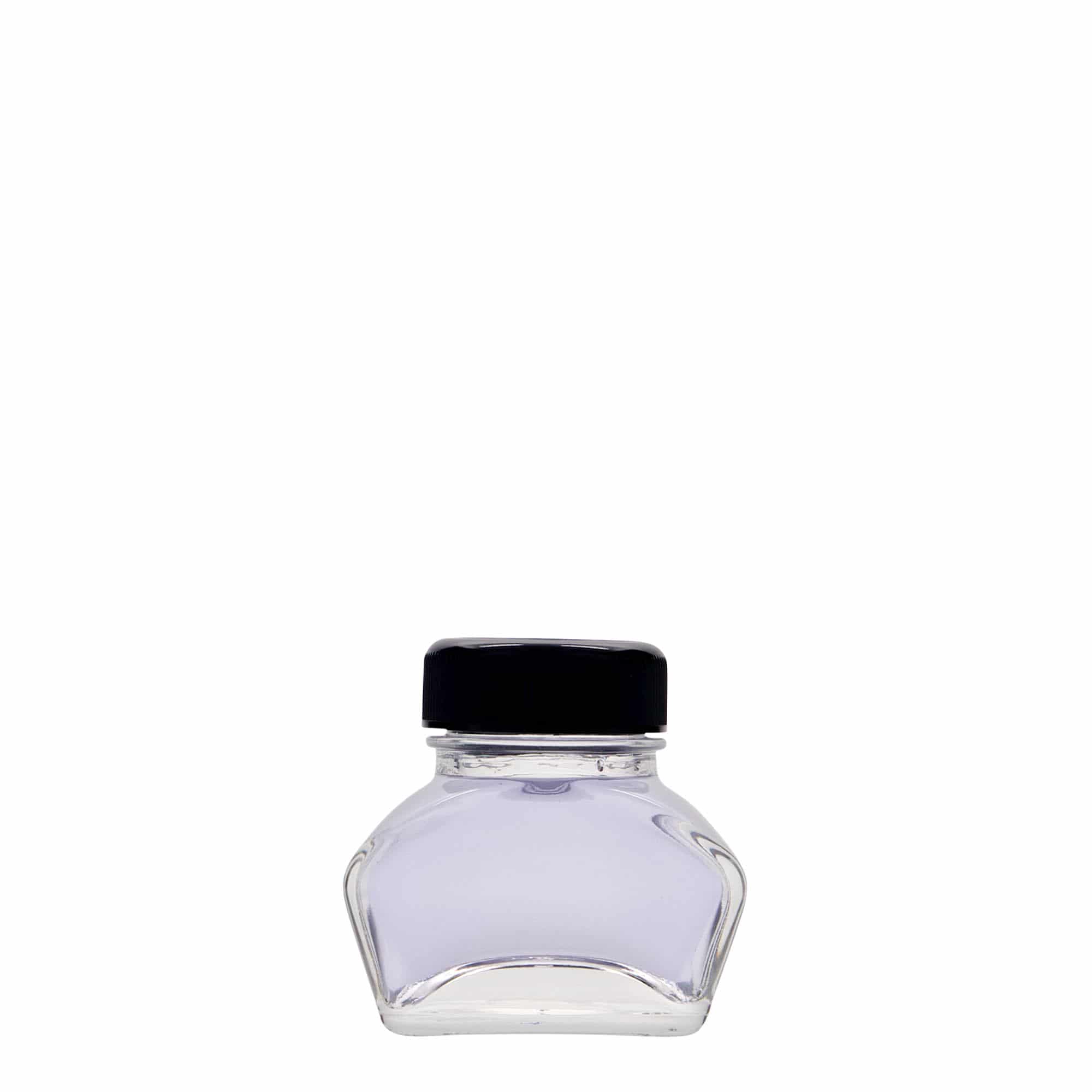 30 ml inkoustová lahvička, obdélníková, hrdlo: šroubovací uzávěr