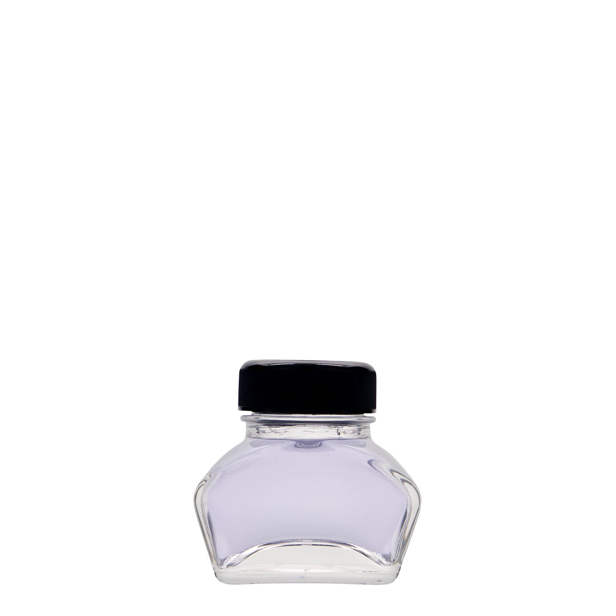 30 ml inkoustová lahvička, obdélníková, hrdlo: šroubovací uzávěr