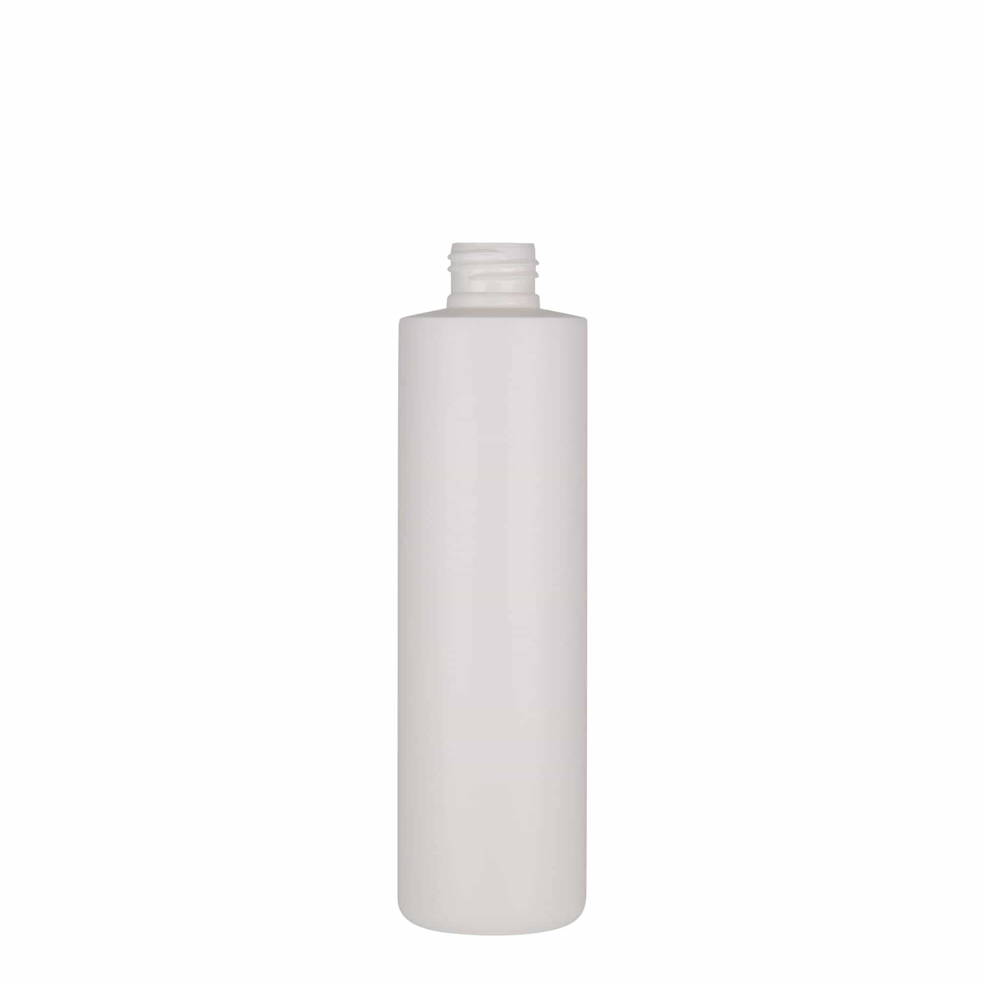 Plastová lahev 250 ml 'Pípa', Green HDPE, bílá, ústí: GPI 24/410 Plastová lahev 250 ml 'Pípa', Green HDPE, bílá, ústí: GPI 24/410