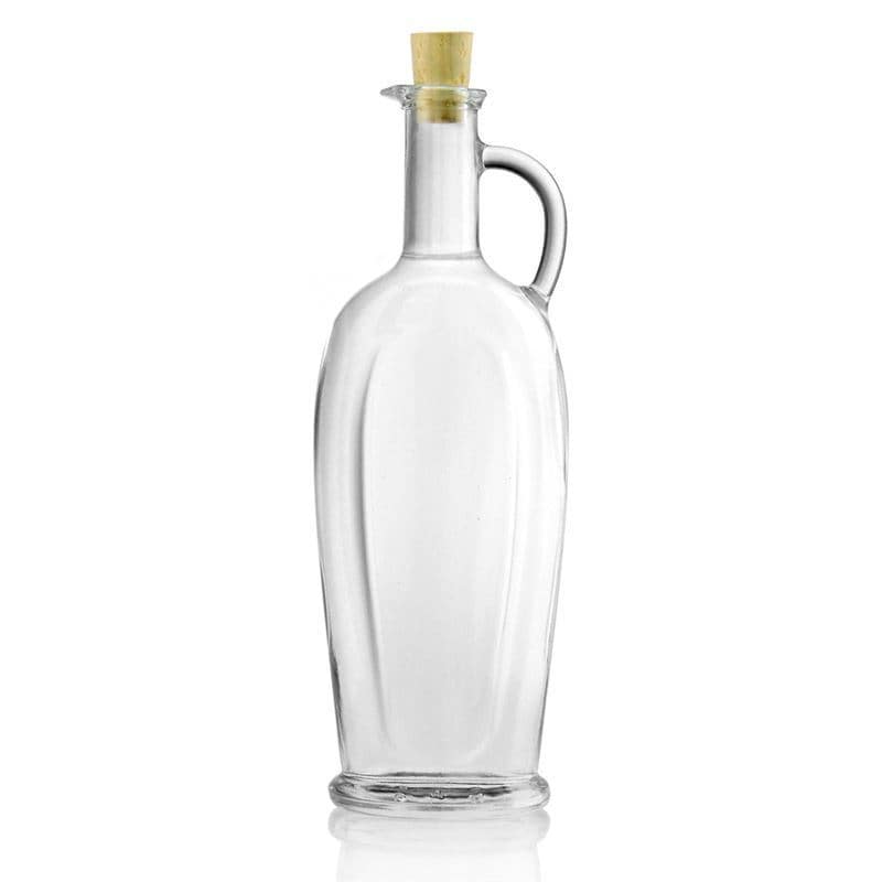 Skleněná lahev 500 ml 'Eleganta', oválná, uzávěr: korek Skleněná lahev 500 ml 'Eleganta', oválná, uzávěr: korek