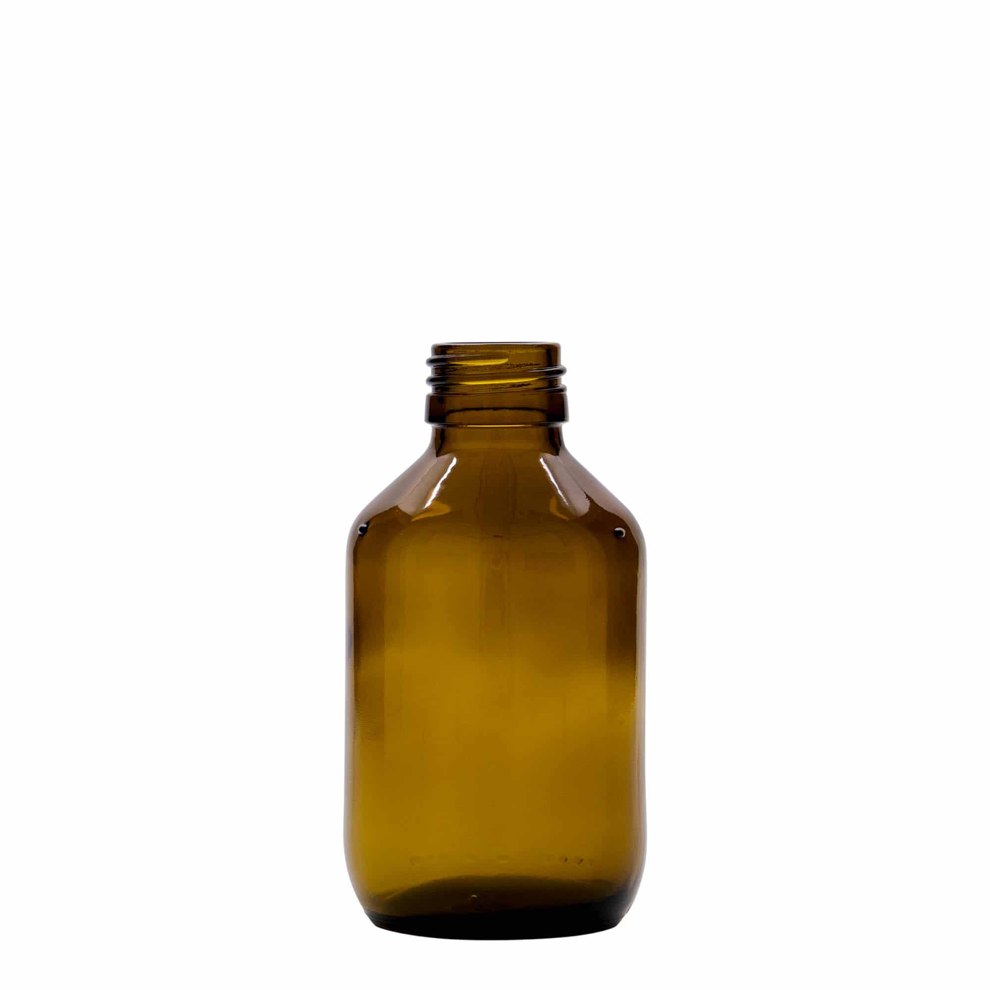 Lékovka 150 ml, hnědá, sklo, ústí: PP 28 Lékovka 150 ml, hnědá, sklo, ústí: PP 28