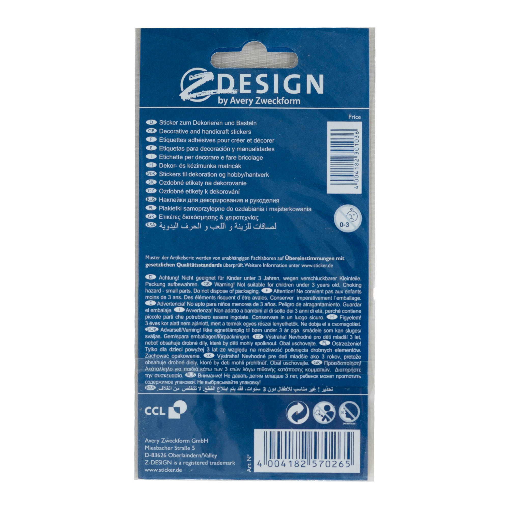 Zweckform samolepky „Všechno nejlepší“, vícebarevné Zweckform samolepky „Všechno nejlepší“, vícebarevné