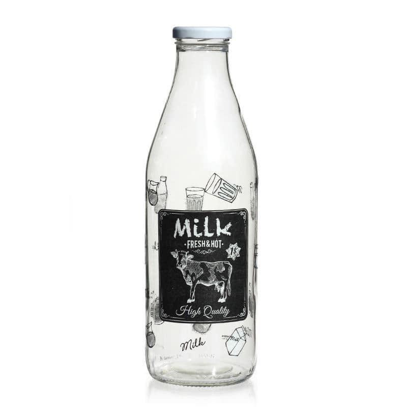 Lahev na mléko 1000 ml 'Latteria', uzávěr: Twist Off (TO 43)