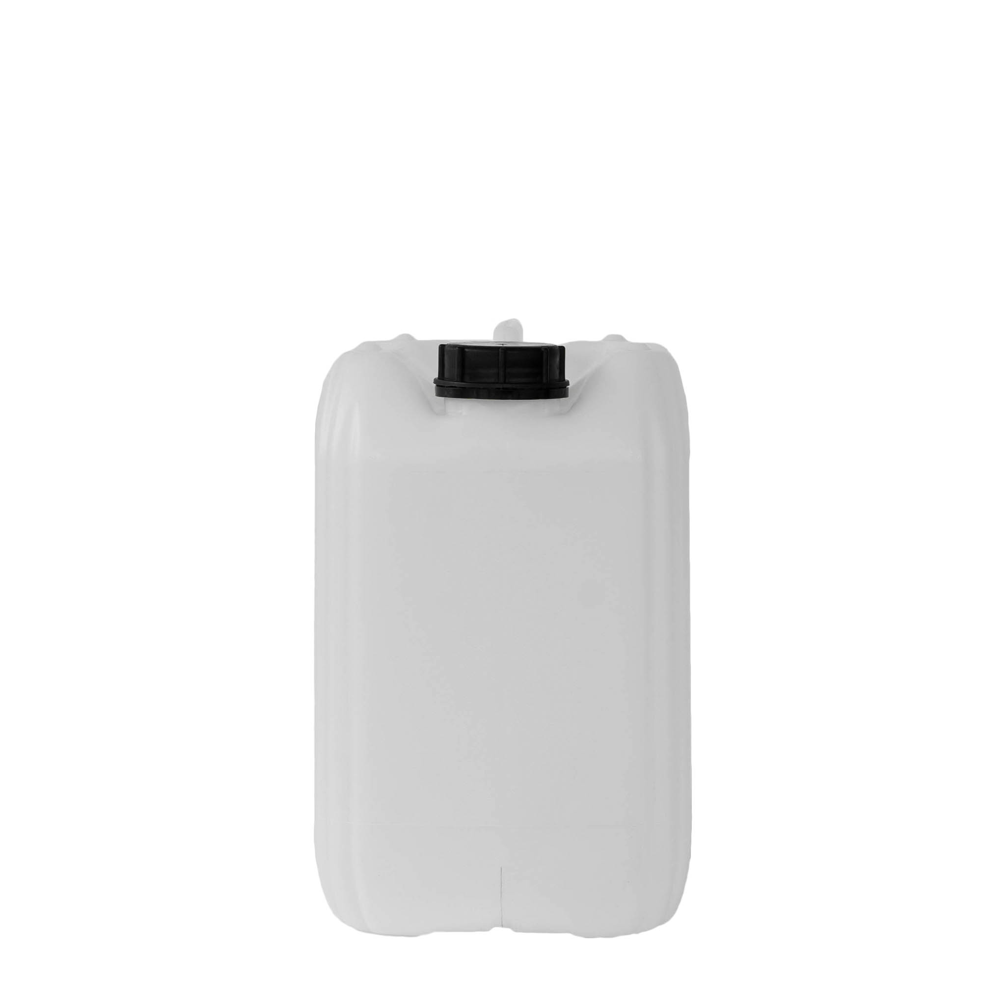 10 l kanystr, obdélníkový, HDPE plast, přírodní, hrdlo: ND 55