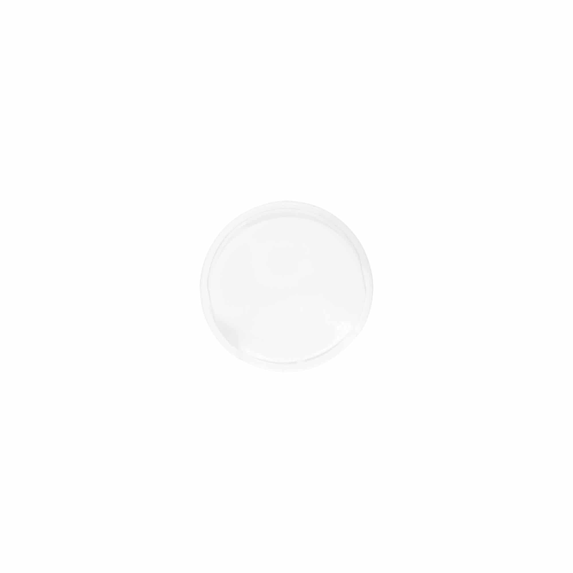 Šroubovací uzávěr Disc Top, plast PP, bílý, pro hrdlo: 24/410