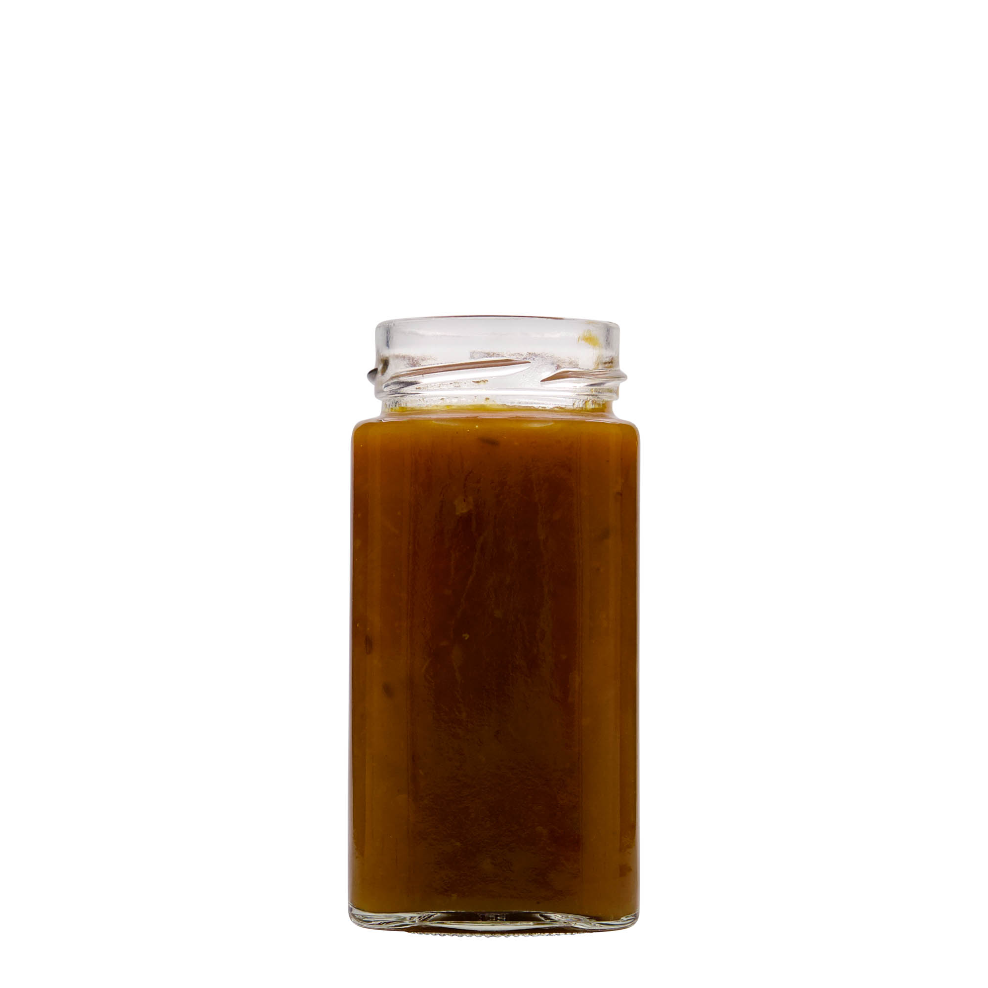 314 ml čtvercová sklenice 'Funny', hrdlo: Deep-Twist-Off (DTO 58)