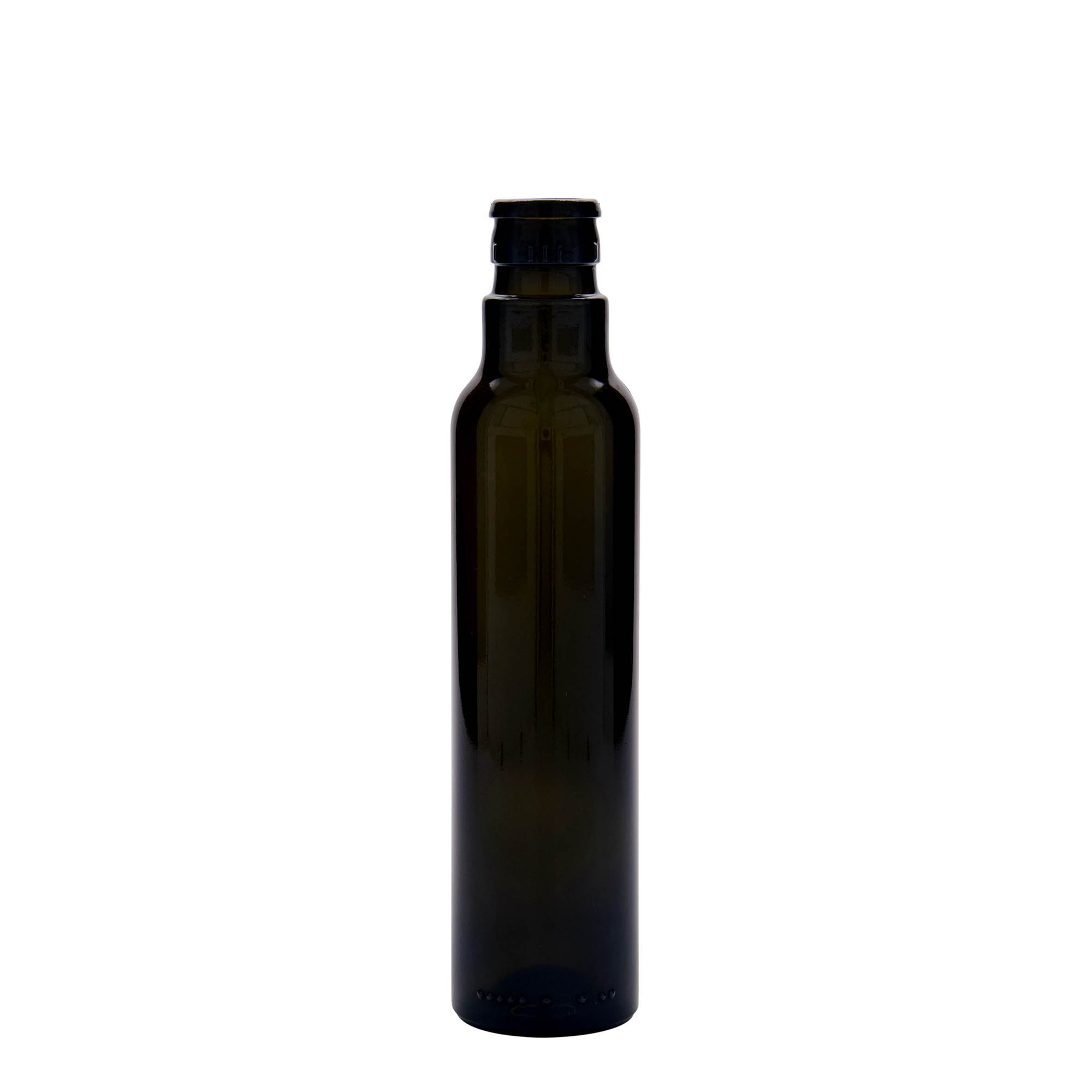 250 ml láhev na ocet/olej 'Willy New', sklo, antik zelená, hrdlo: DOP