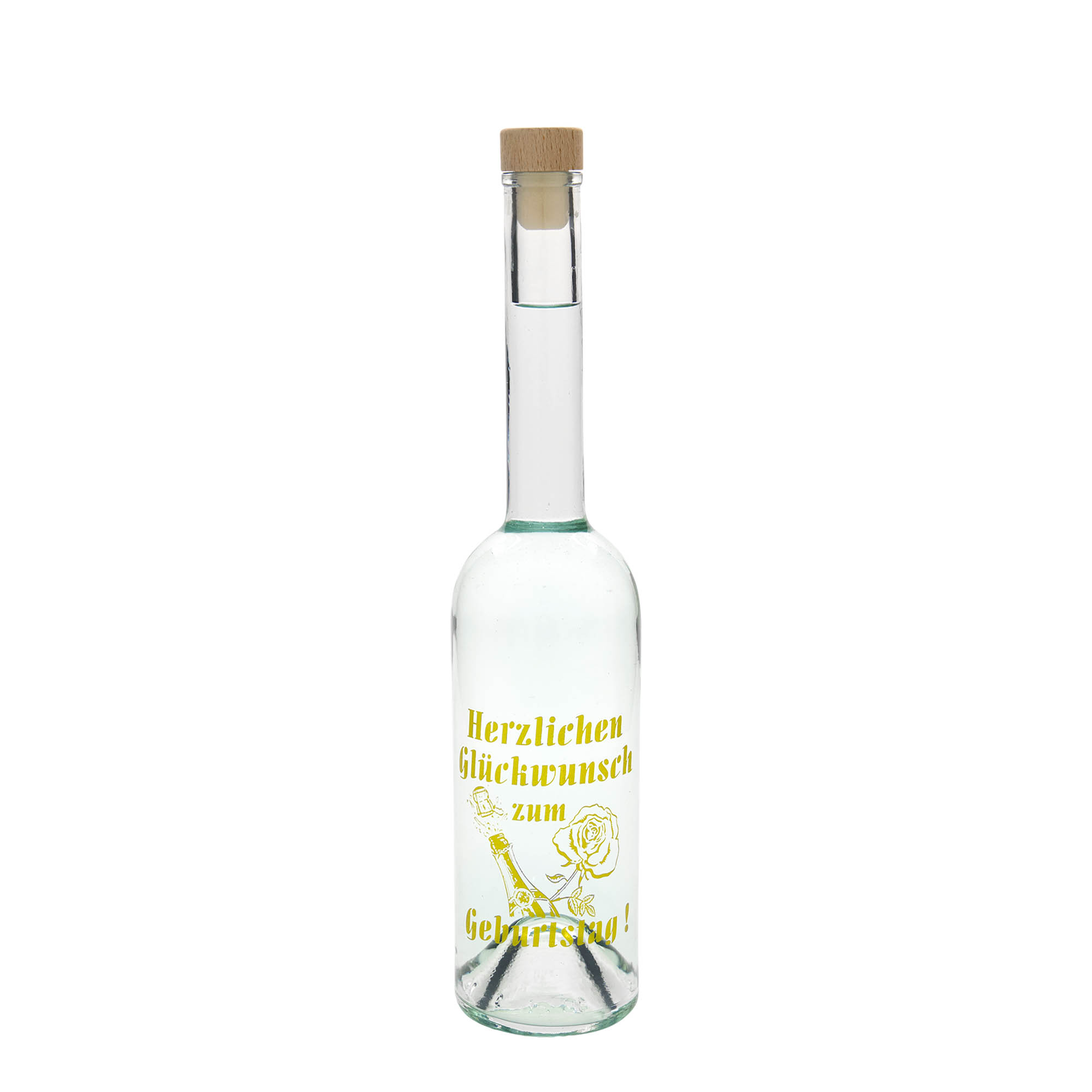 500 ml skleněná láhev Maximo potisk „Karneval“, hrdlo: korek