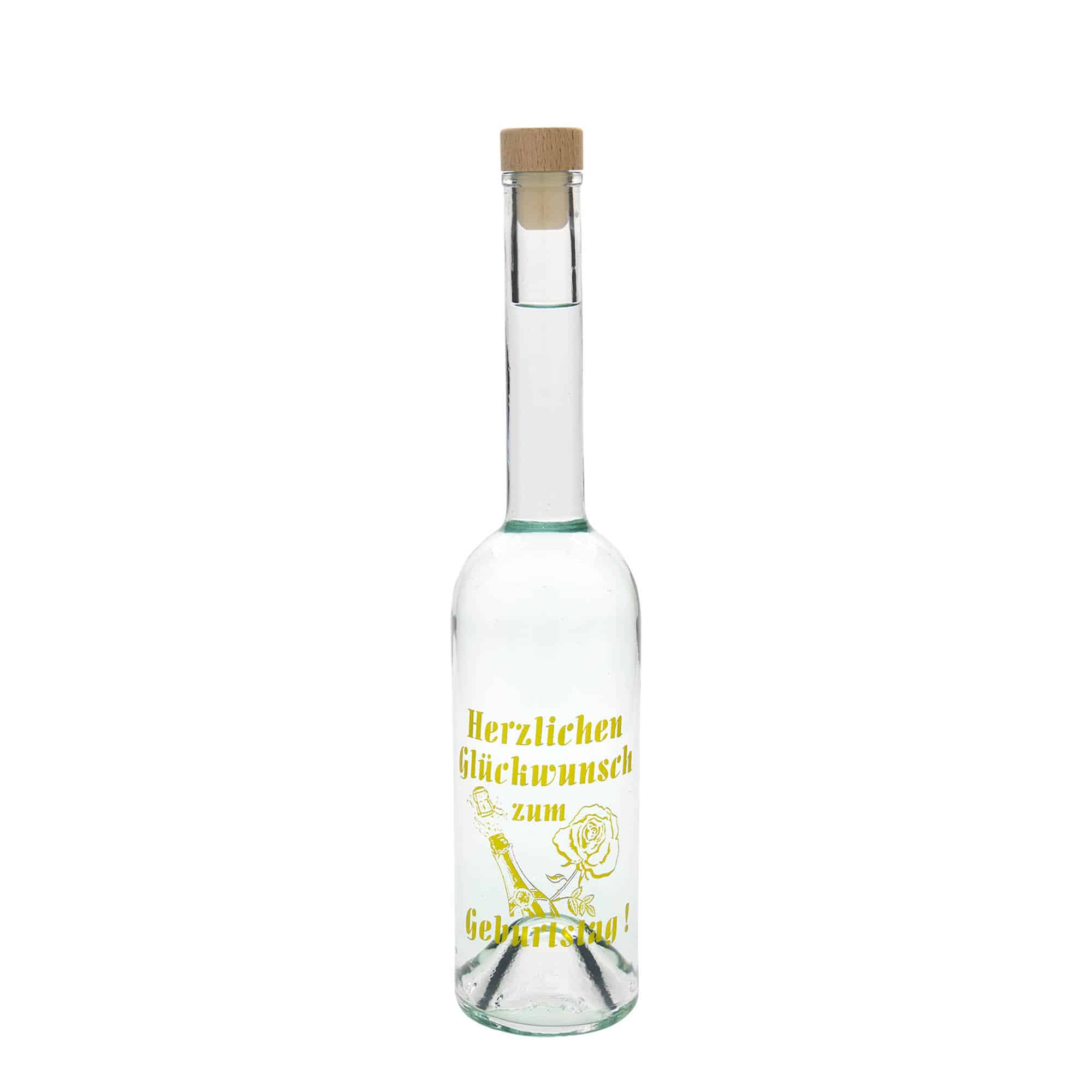 500 ml skleněná láhev Maximo potisk „Karneval“, hrdlo: korek