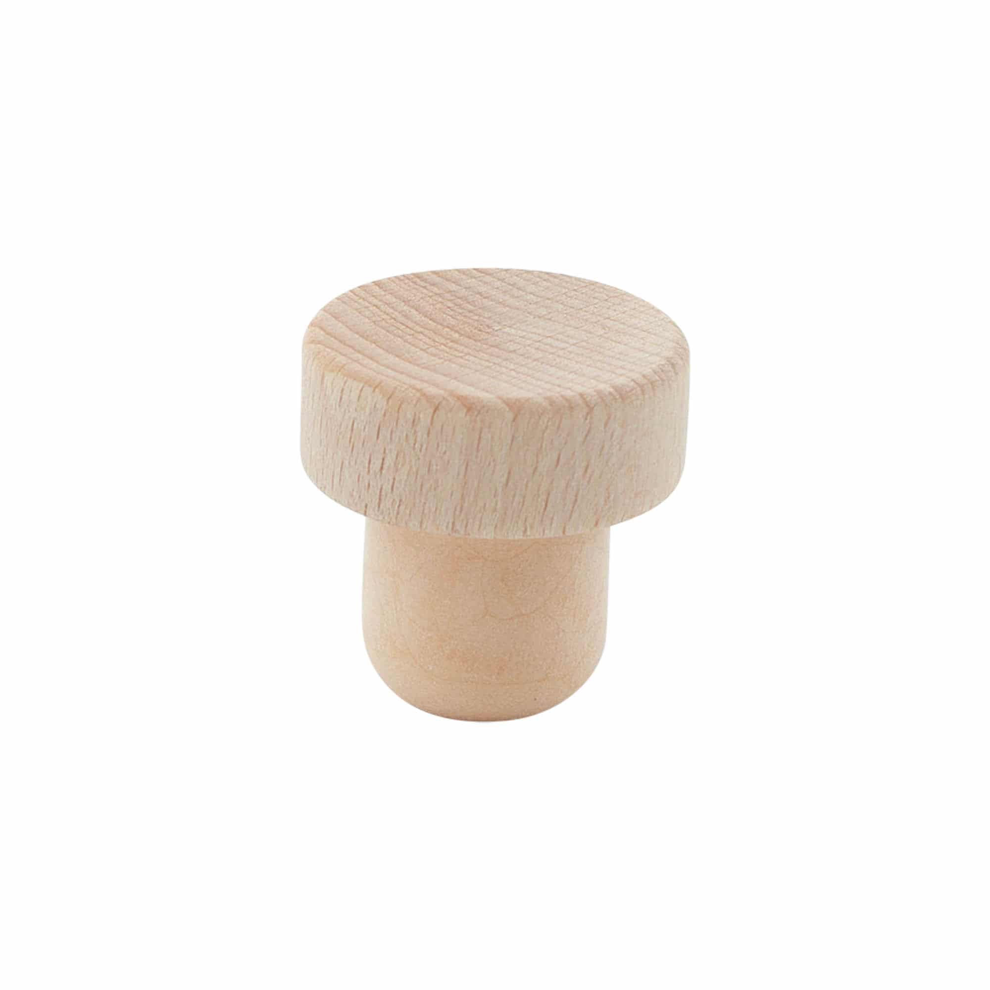 Zátka s úchopem 21,5 mm, dřevo/plast, pro hrdlo: korek Zátka s úchopem 21,5 mm, dřevo/plast, pro hrdlo: korek
