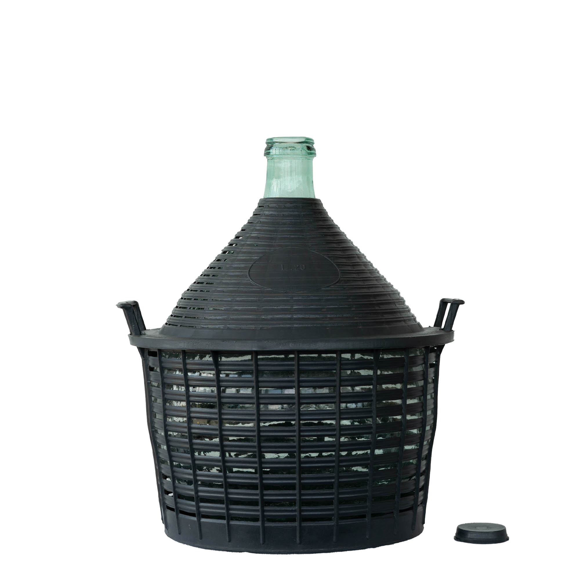 20 l balónová láhev s úzkým hrdlem, sklo, otvor: nasazovací víčko