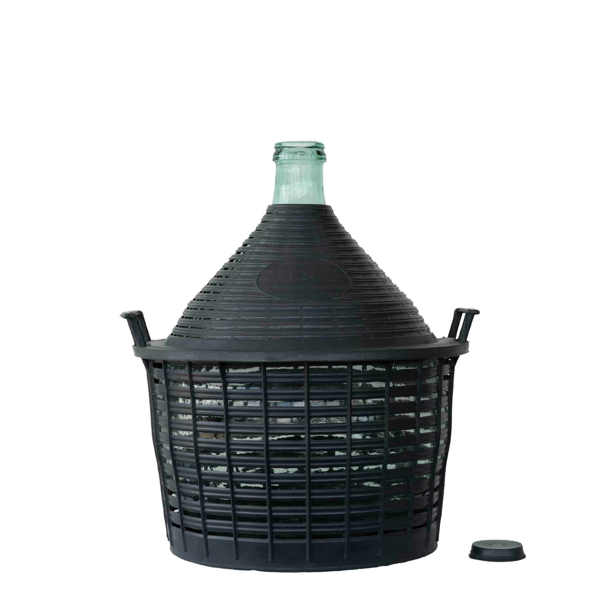 20 l balónová láhev s úzkým hrdlem, sklo, otvor: nasazovací víčko