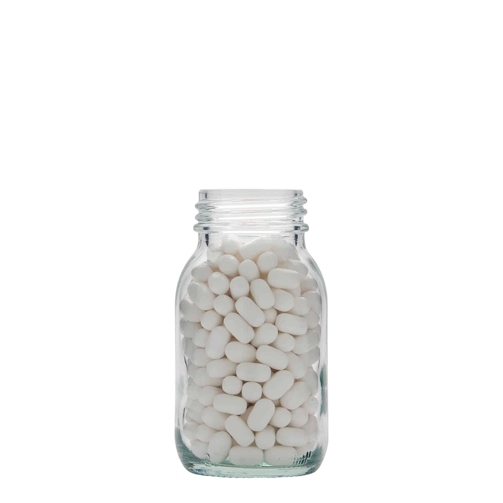 Sklenice s širokým hrdlem 125 ml, uzávěr: DIN 40