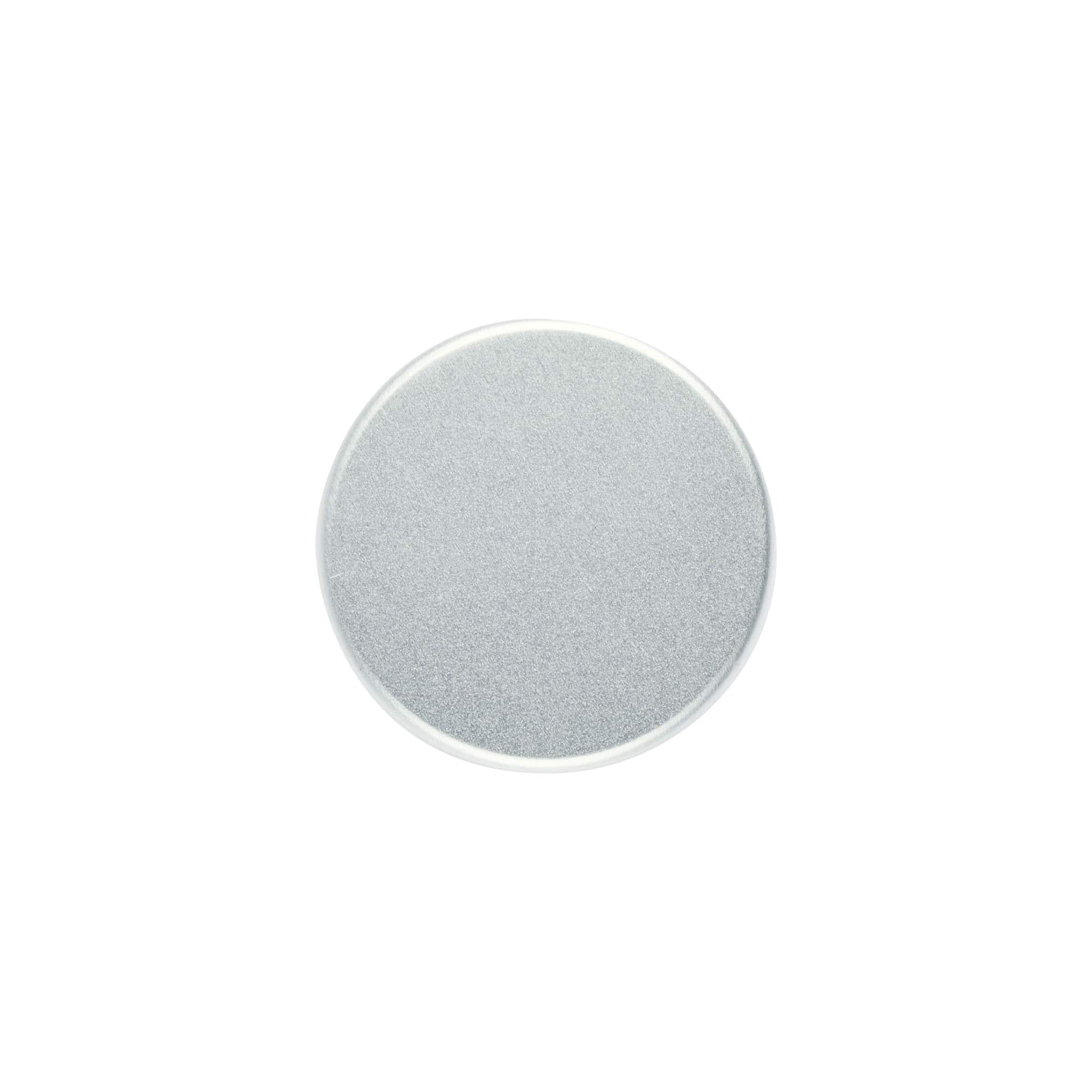 Šroubovací uzávěr, kovový, stříbrný, pro hrdlo: GPI 33/400