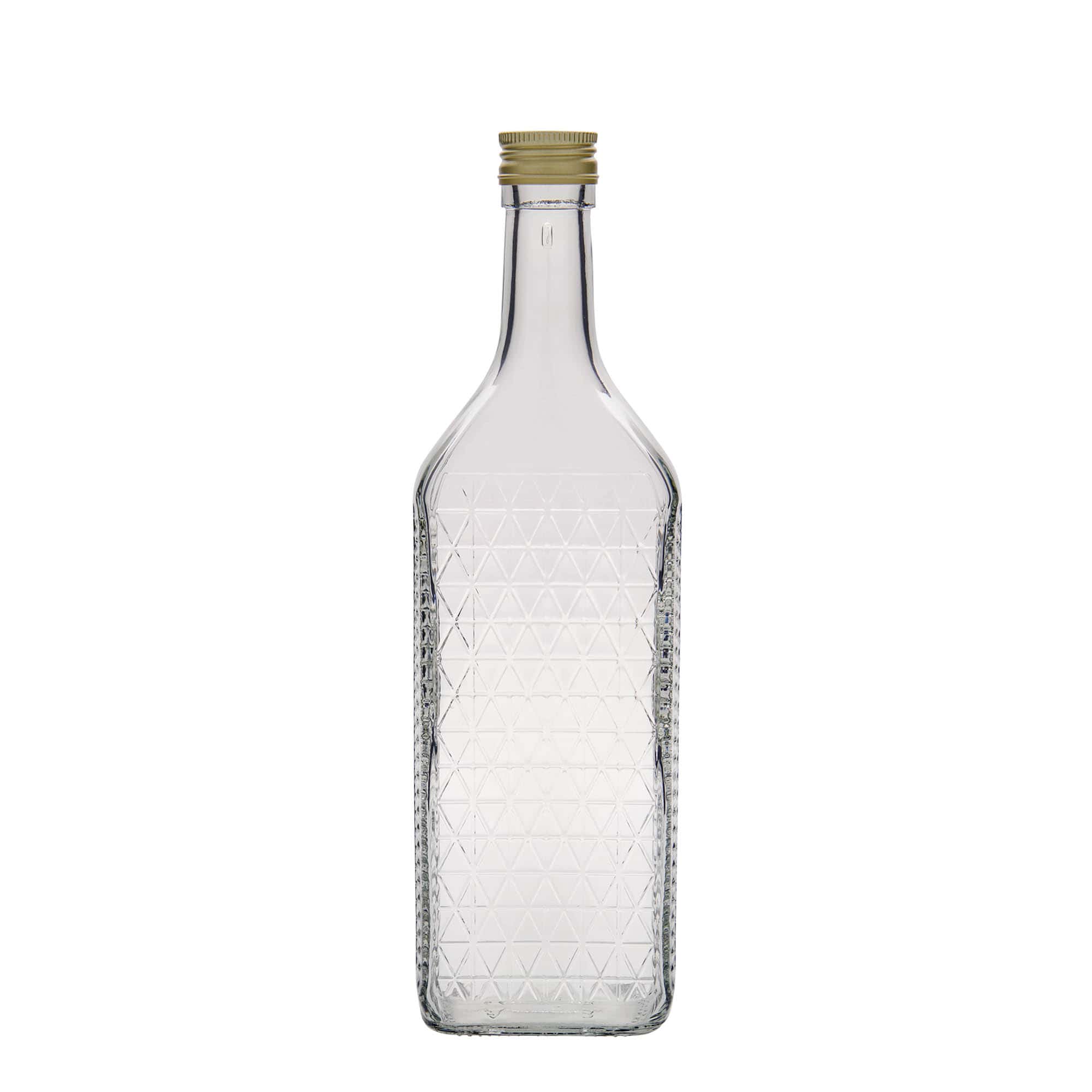 700 ml skleněná láhev 'Caruso', obdélníková, hrdlo: PP 31,5