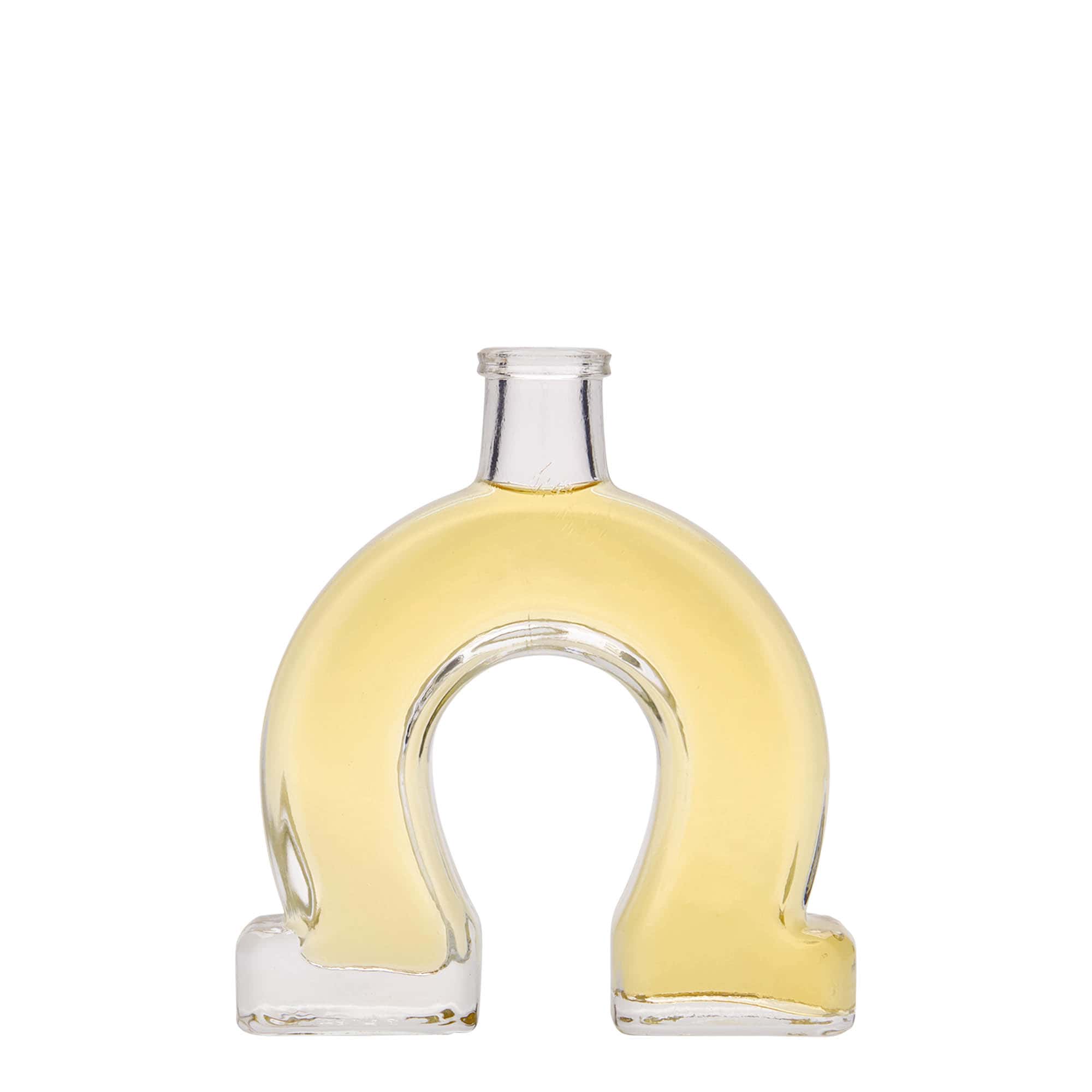 100 ml skleněná láhev „Podkova“, hrdlo: korek