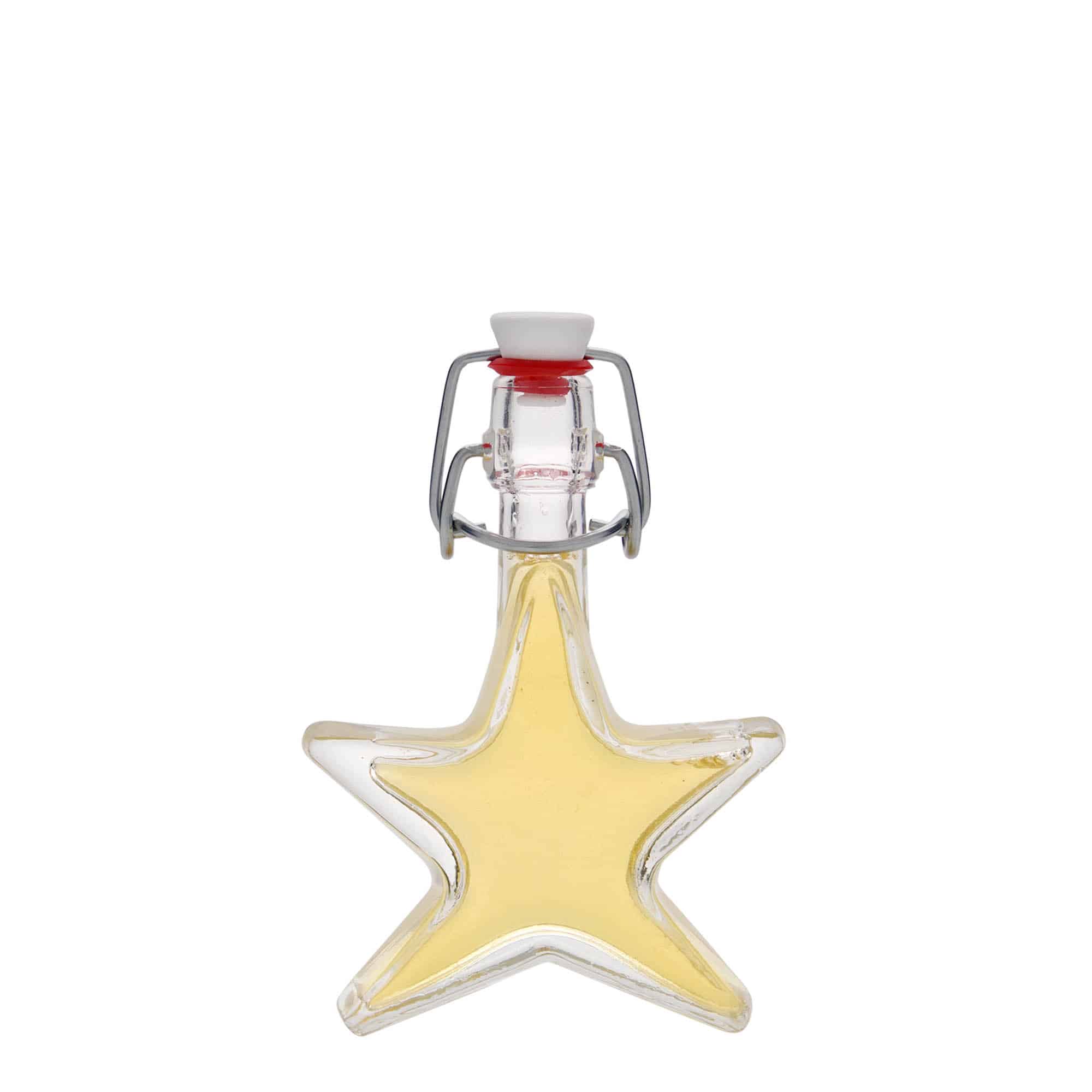 Skleněná lahev 40 ml 'Hvězda', uzávěr: třmenový uzávěr