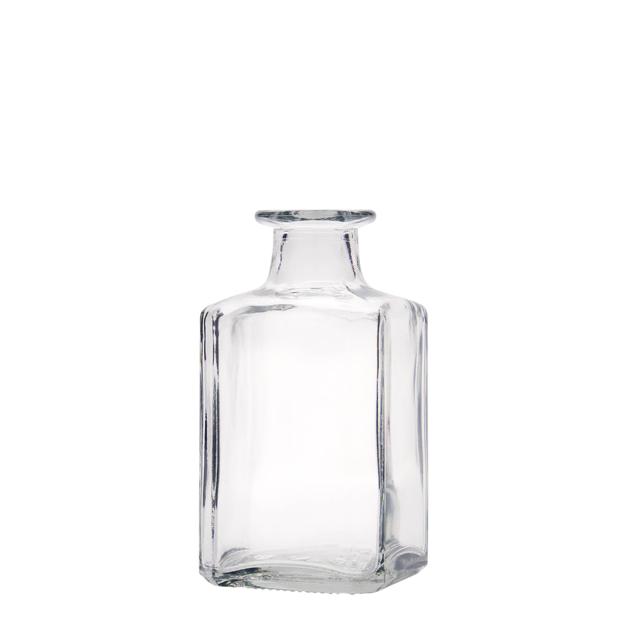 250 ml skleněná láhev 'Torben', čtvercová, hrdlo: korek