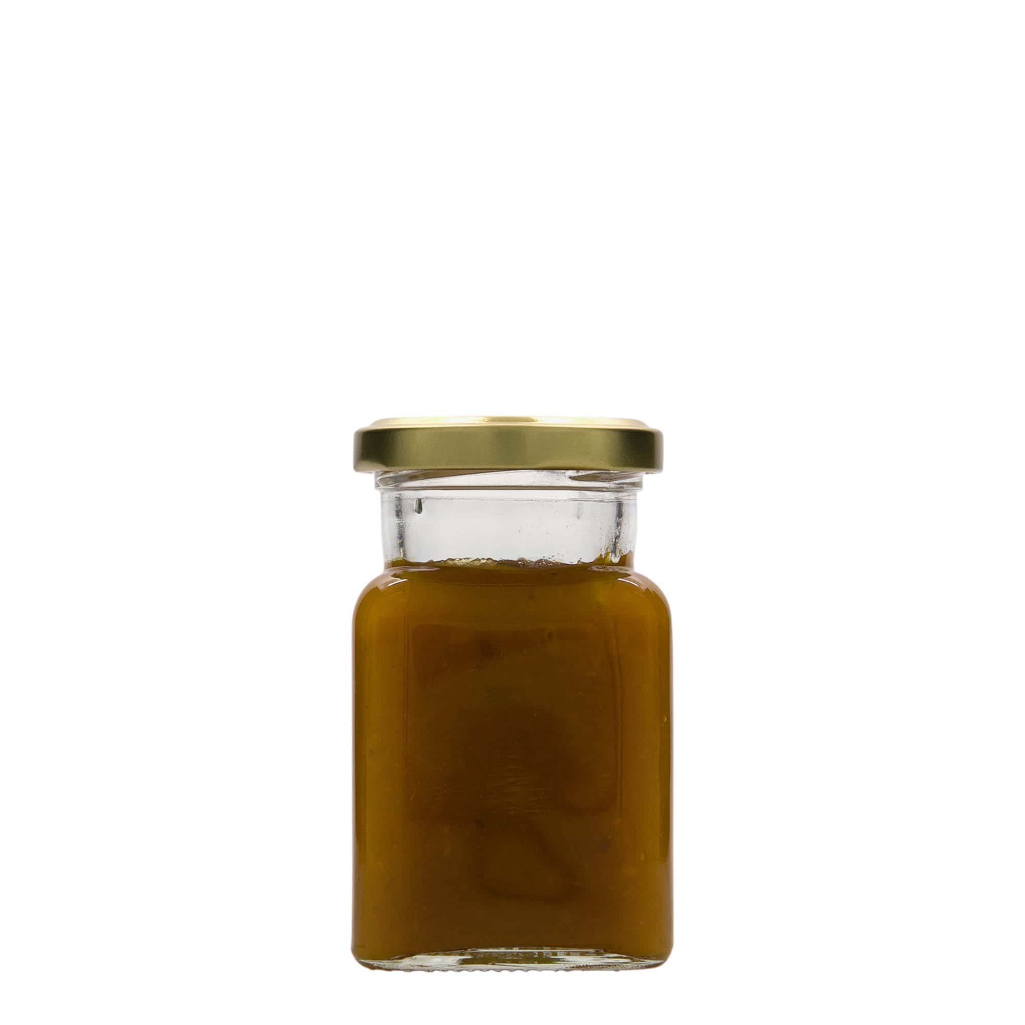 150 ml čtvercová sklenice, hrdlo: Twist-off (TO 53)