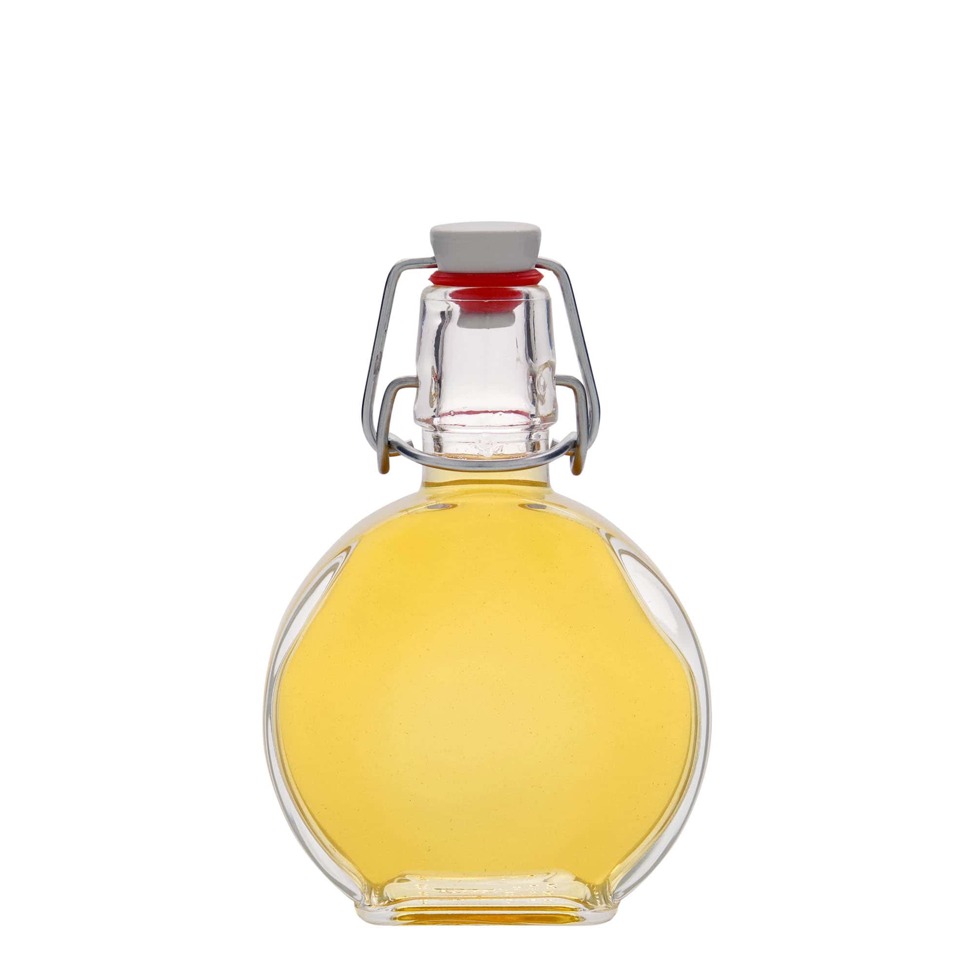 Skleněná lahev 200 ml 'Sensatione', hranatá, uzávěr: třmenový uzávěr