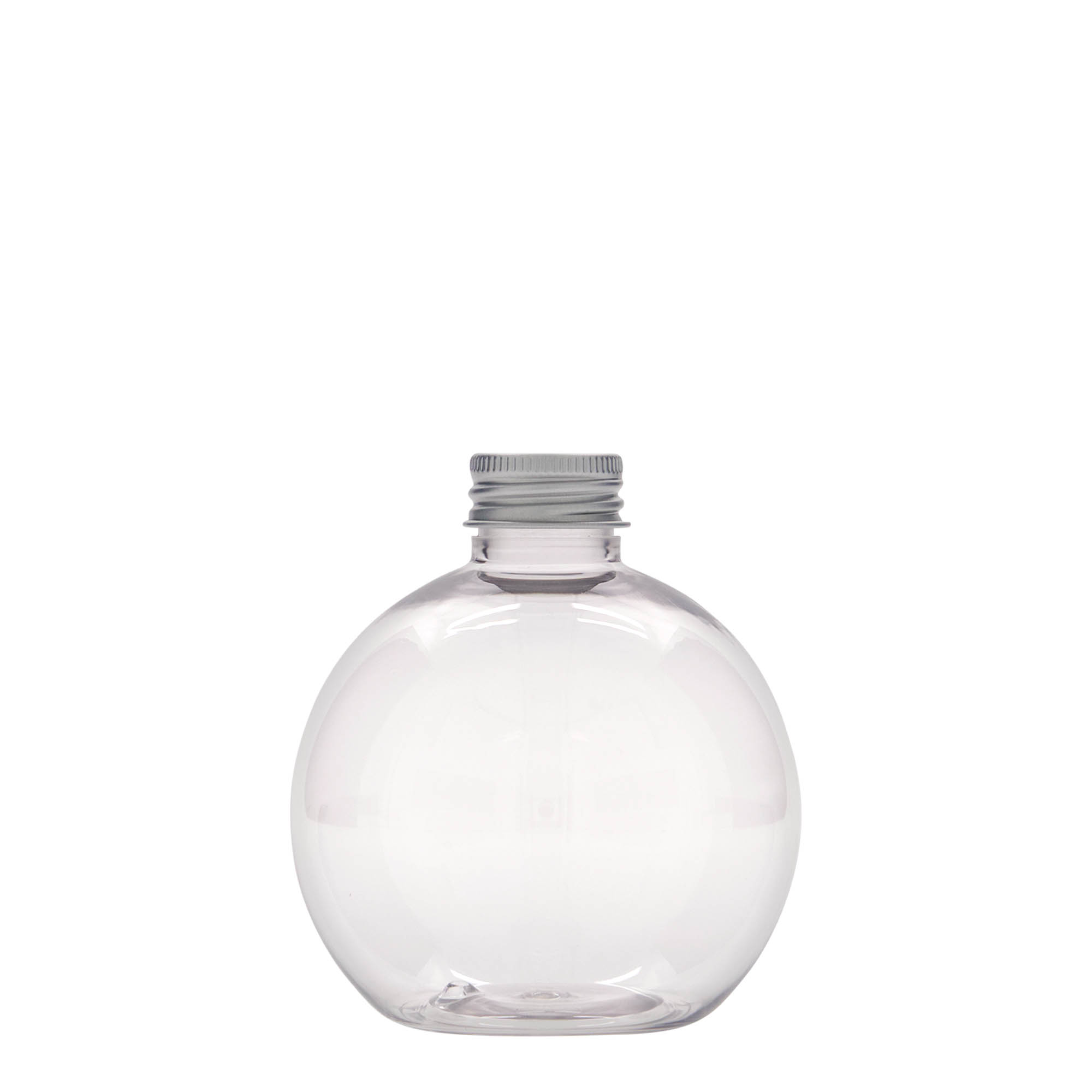 250 ml PET láhev „Perry“, kulatá, plast, hrdlo: 24/410