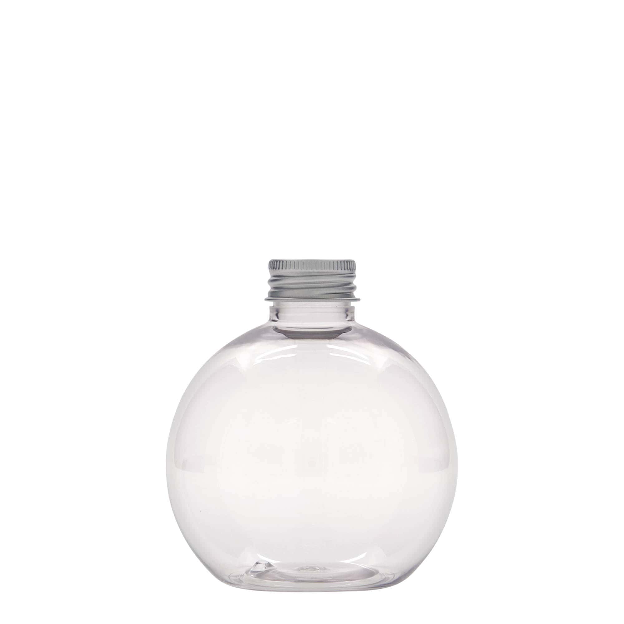 250 ml PET láhev „Perry“, kulatá, plast, hrdlo: 24/410