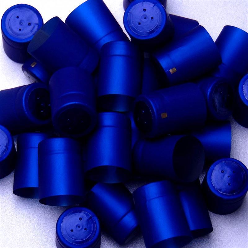 Smršťovací kapsle 32x41, plast PVC, modrá