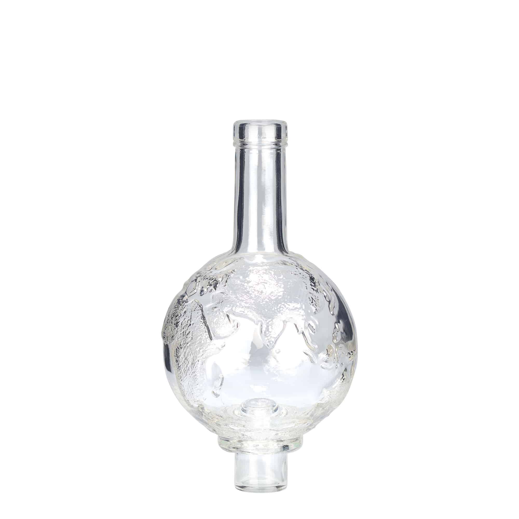 500 ml skleněná láhev 'Globus', hrdlo: korek 500 ml skleněná láhev 'Globus', hrdlo: korek