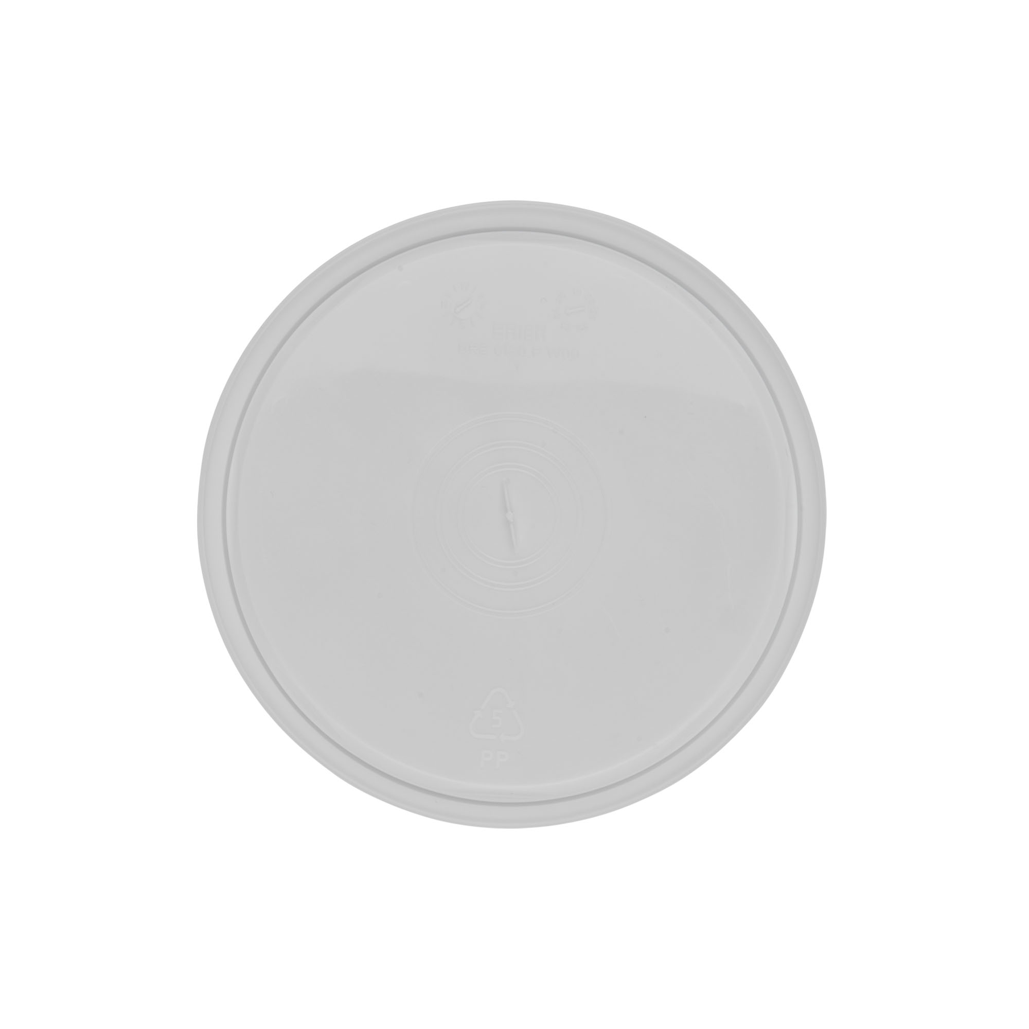Víko na kyblík 1,8 l, plast PP, bílý