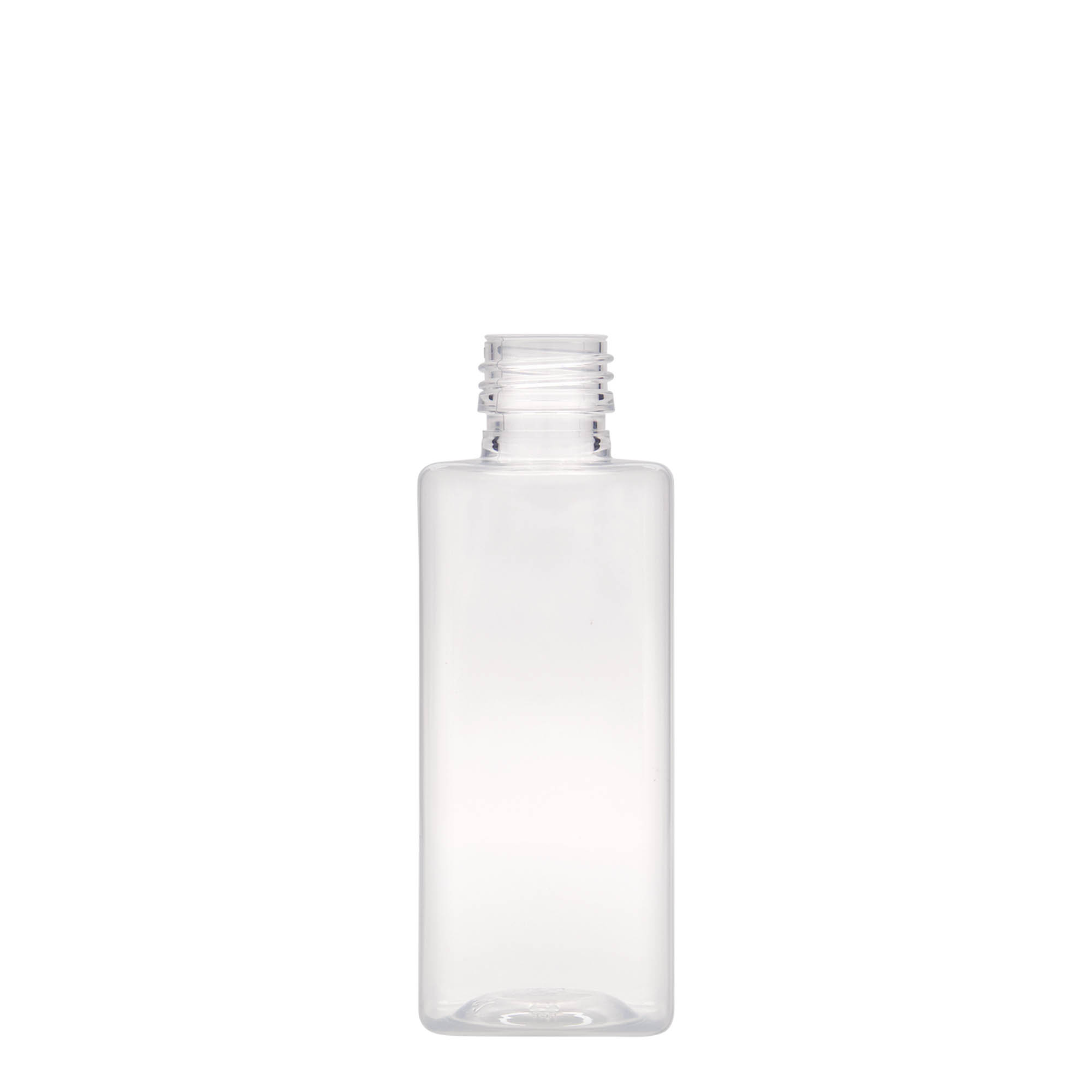 250 ml PET láhev „Karl“, čtvercová, plast, hrdlo: PP 28