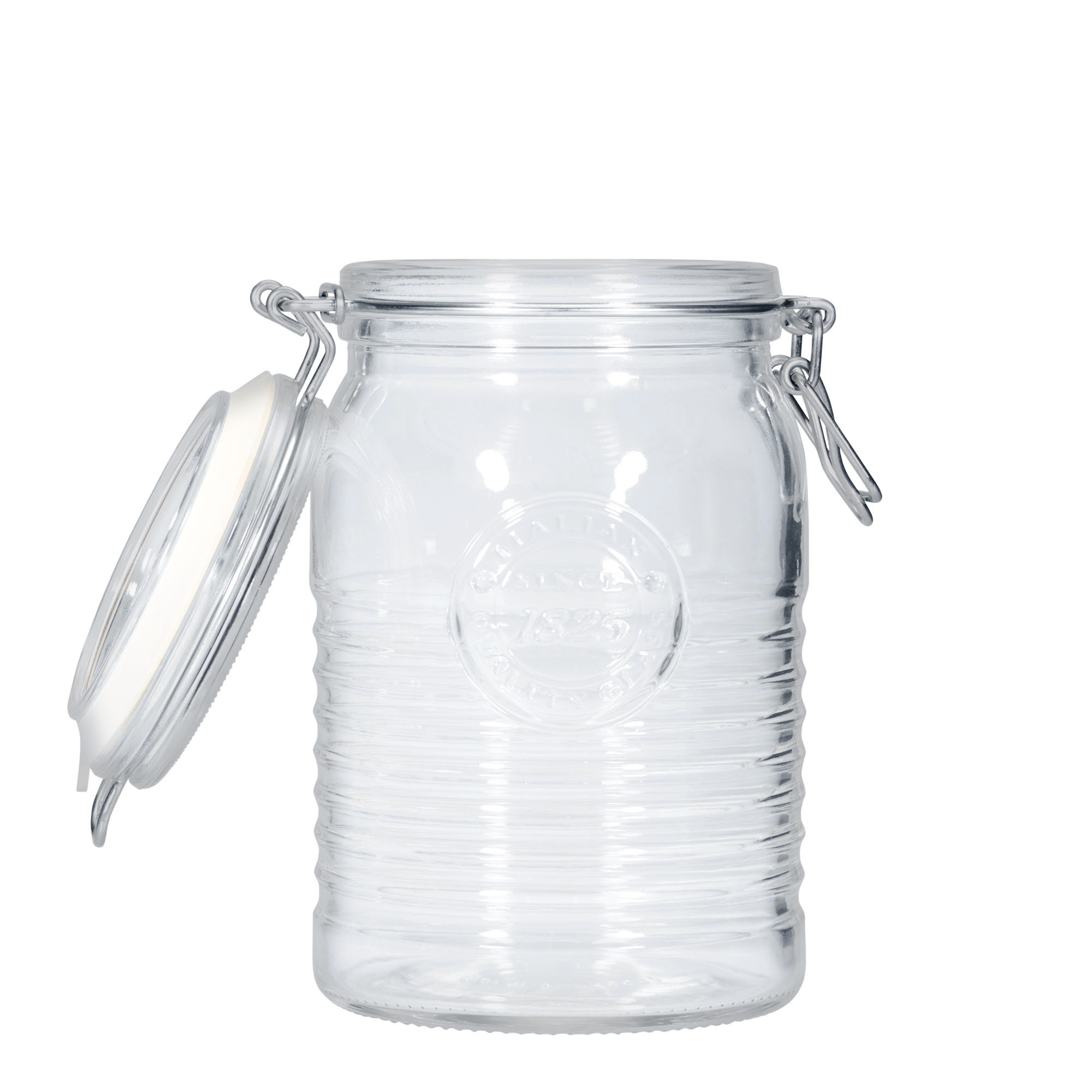 1.000 ml sklenice s drátěným uzávěrem 'Officina 1825', hrdlo: drátěný uzávěr 1.000 ml sklenice s drátěným uzávěrem 'Officina 1825', hrdlo: drátěný uzávěr