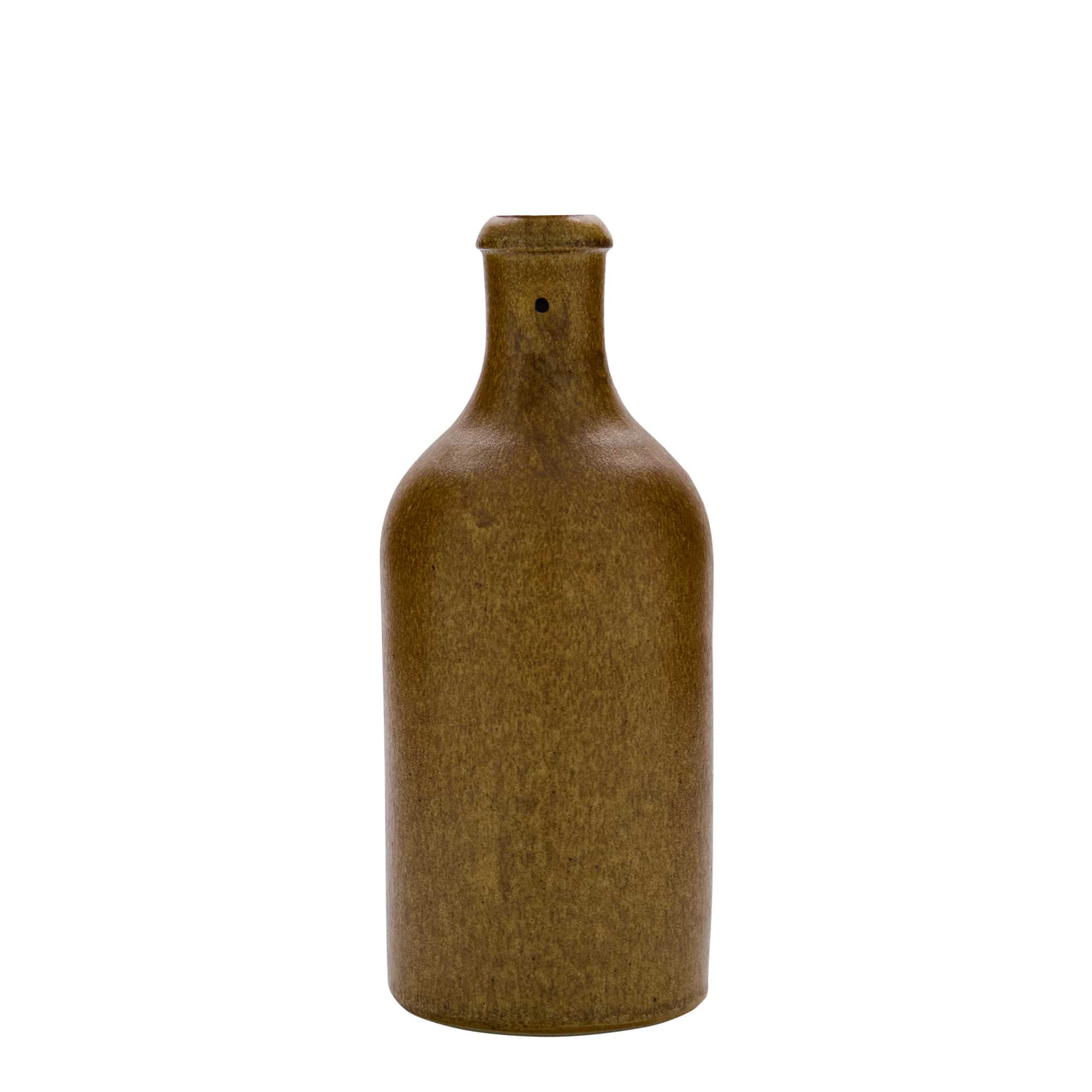 Hliněný džbán 500 ml, keramika, hnědý krystal, uzávěr: třmenový uzávěr