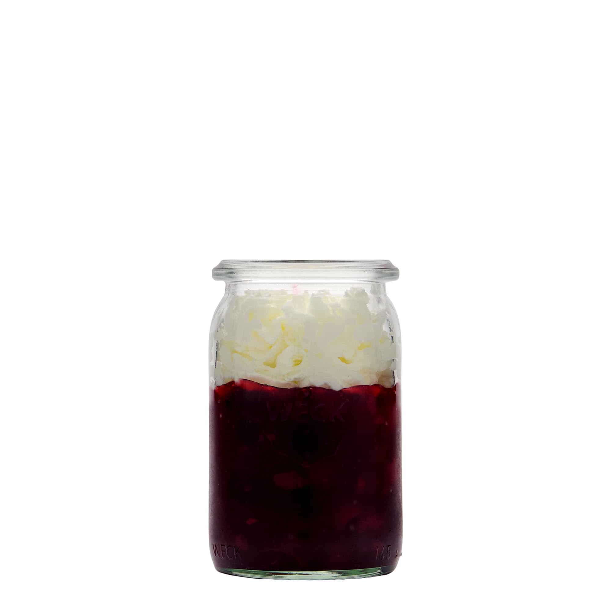 Sklenice WECK válcový tvar 145 ml, uzávěr: kulatý okraj