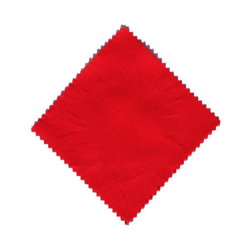 Látkový ubrousek 15x15, čtvercový, textil, červený, uzávěr: TO58-TO82